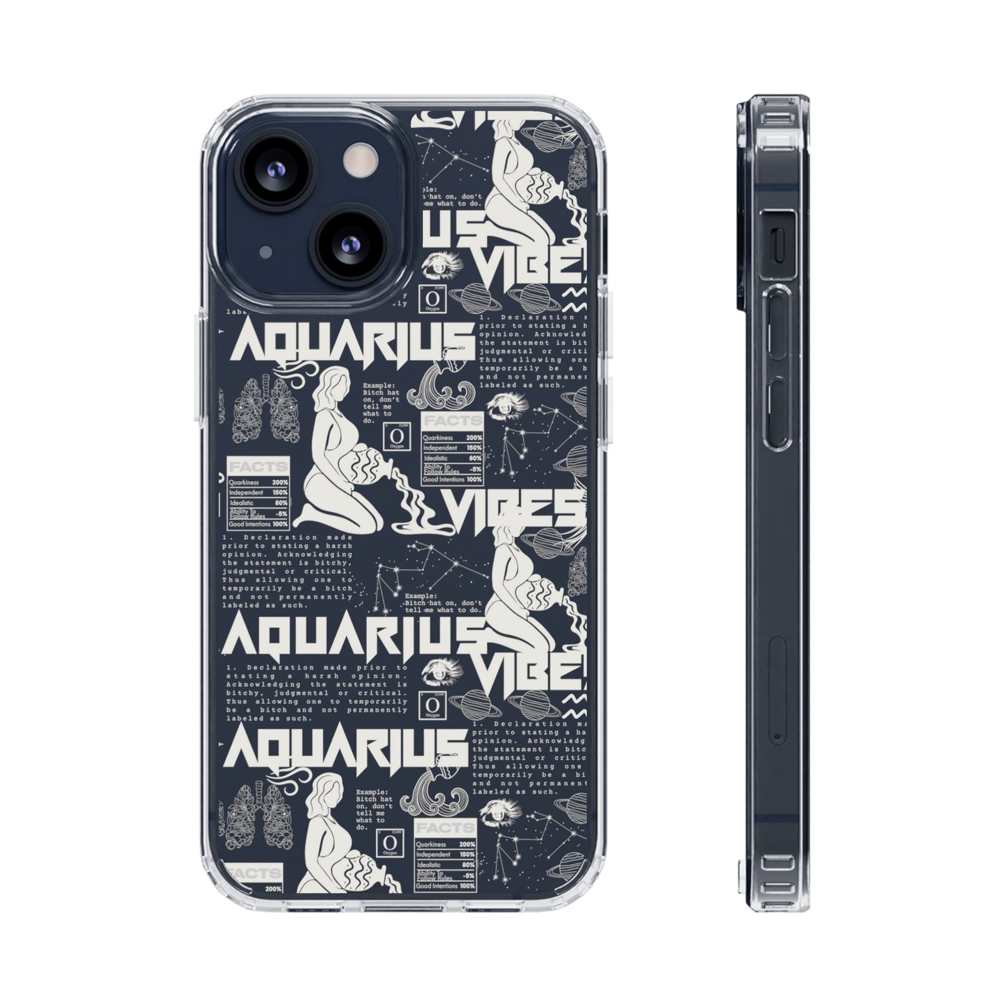 Aquarius Clear Phone Case