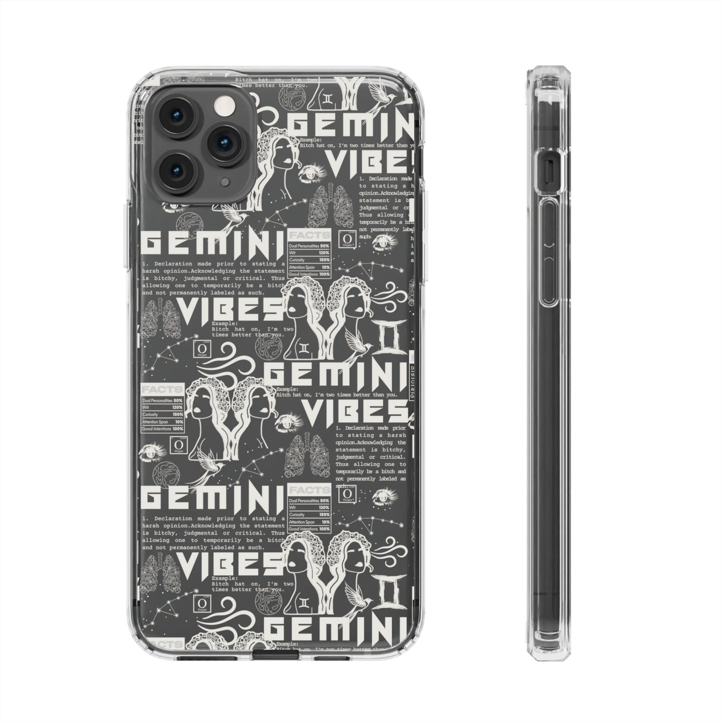 Gemini Clear Phone Case