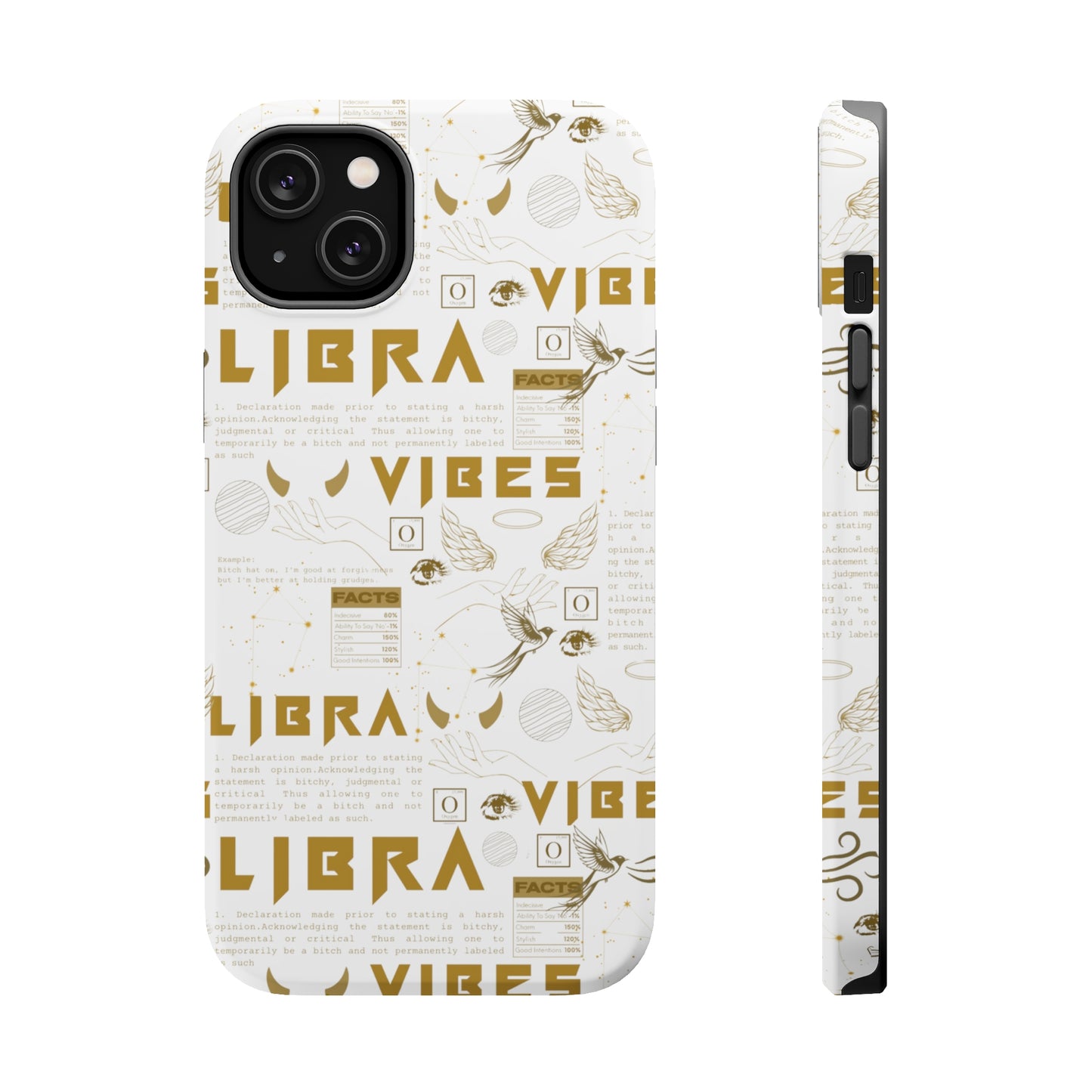 Libra Gold & White Phone Case