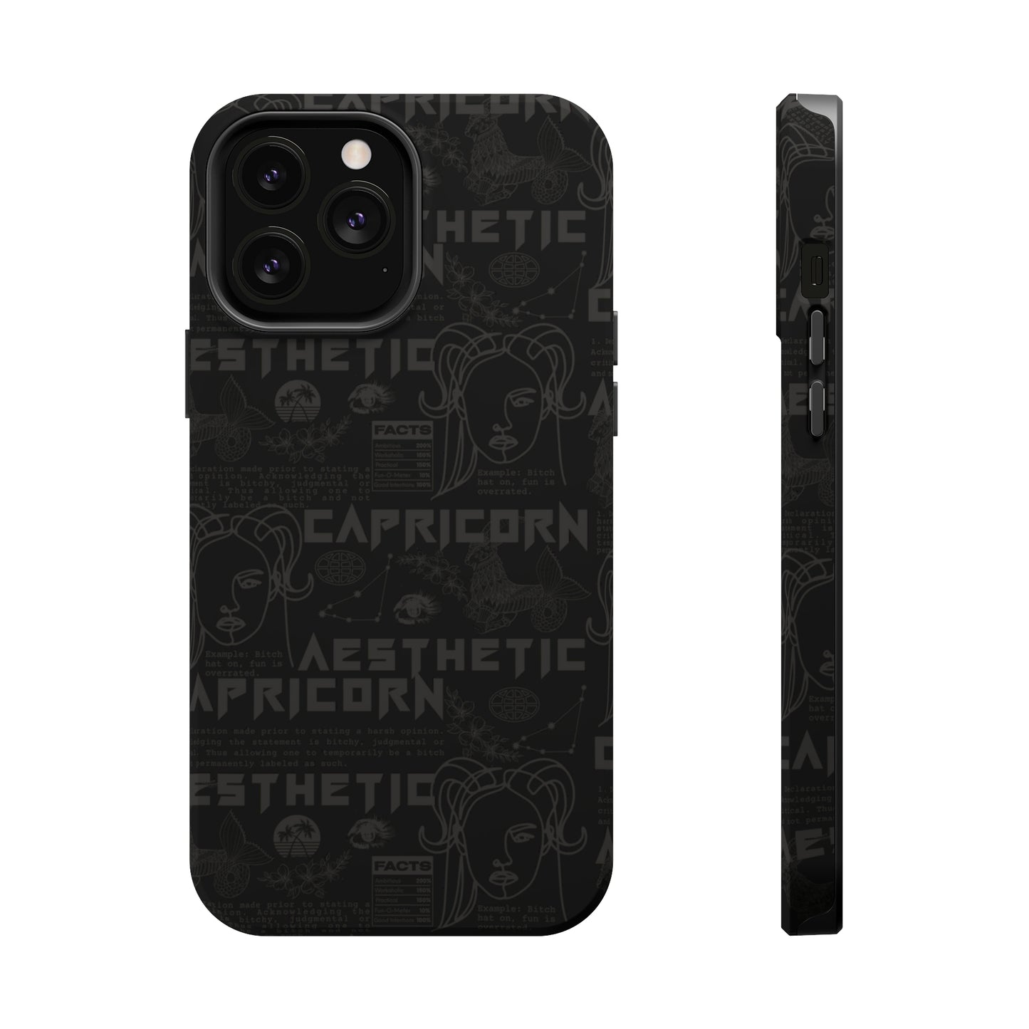 Capricorn Blackout Phone Case