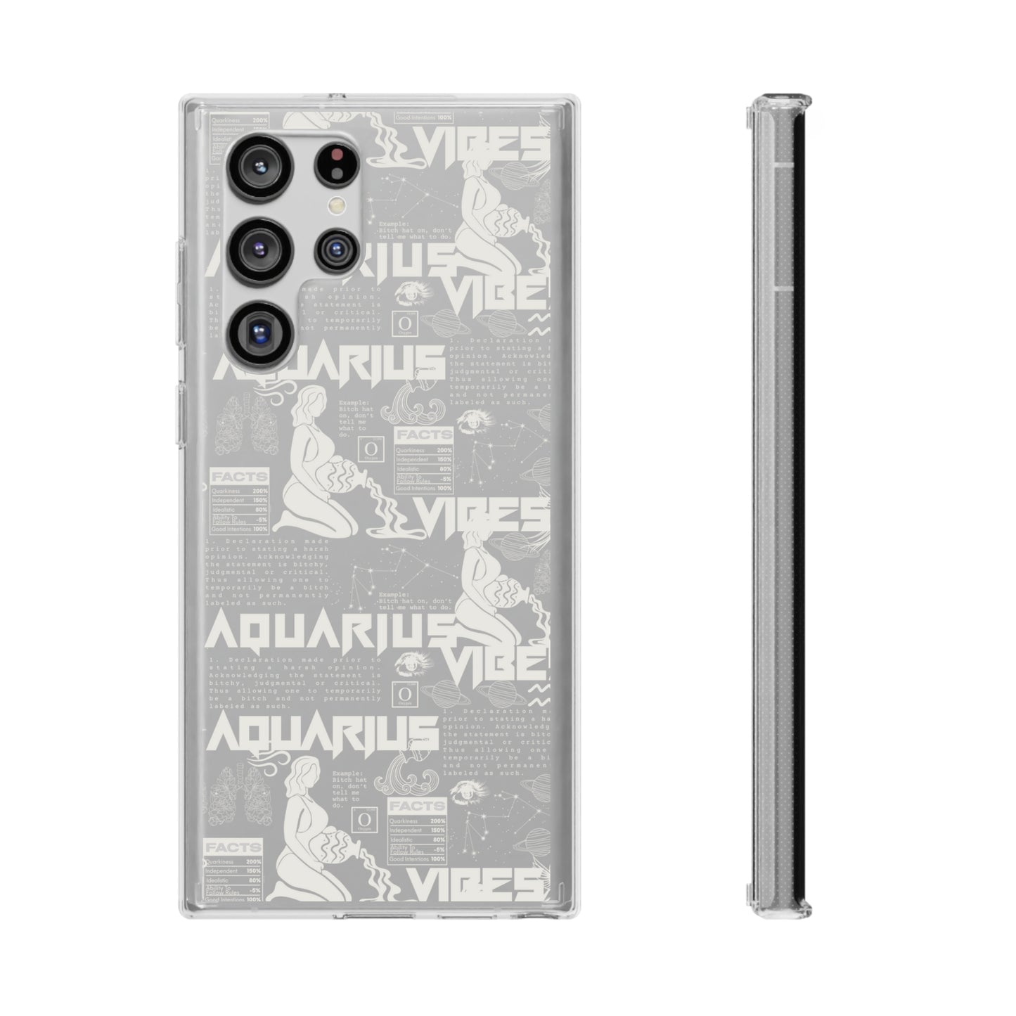 Aquarius Clear Phone Case