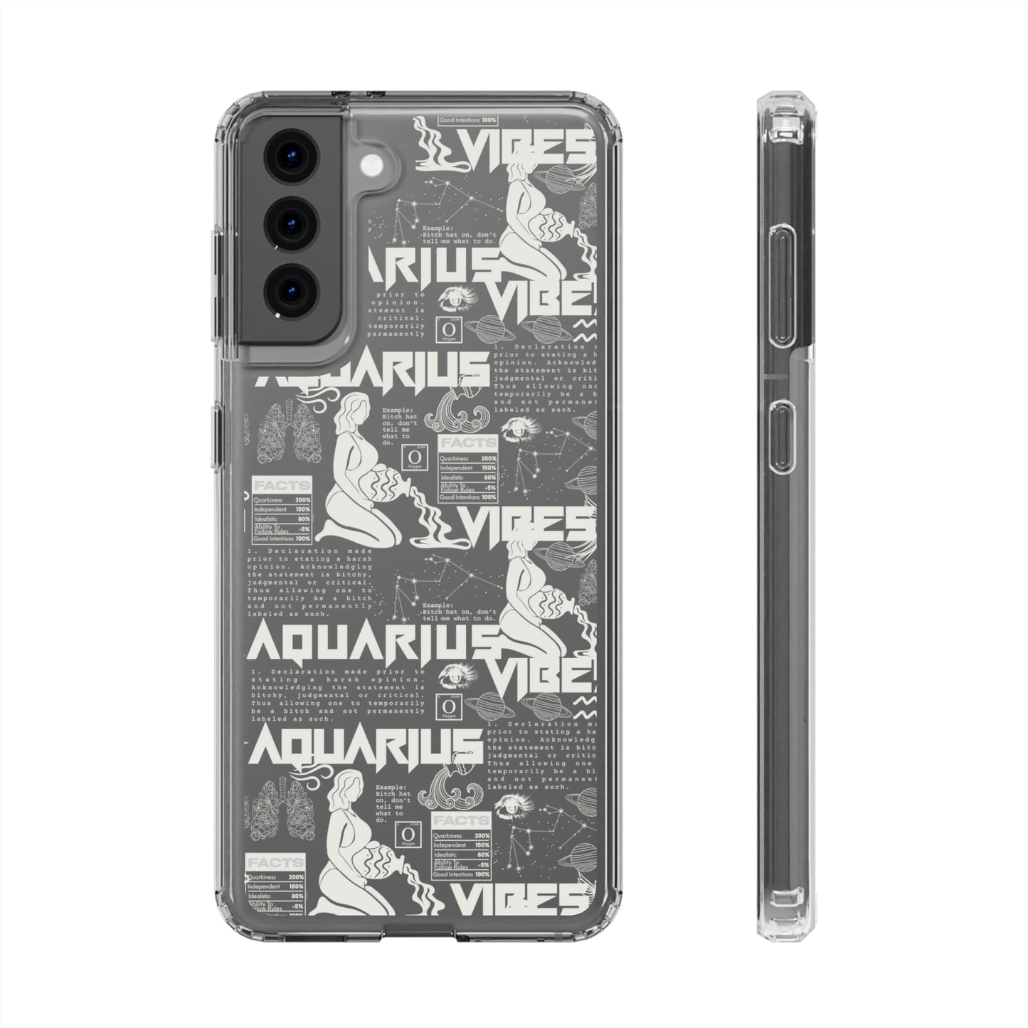 Aquarius Clear Phone Case