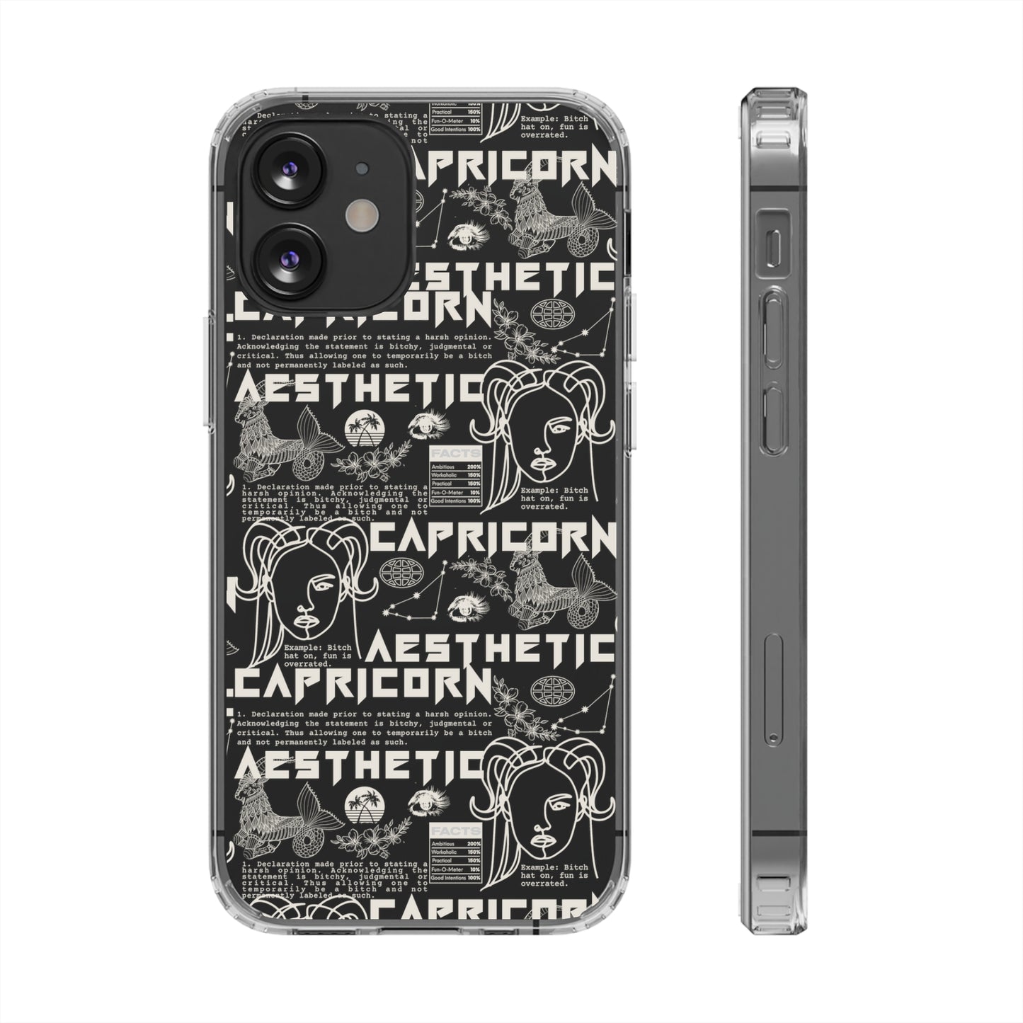 Capricorn Clear Phone Case
