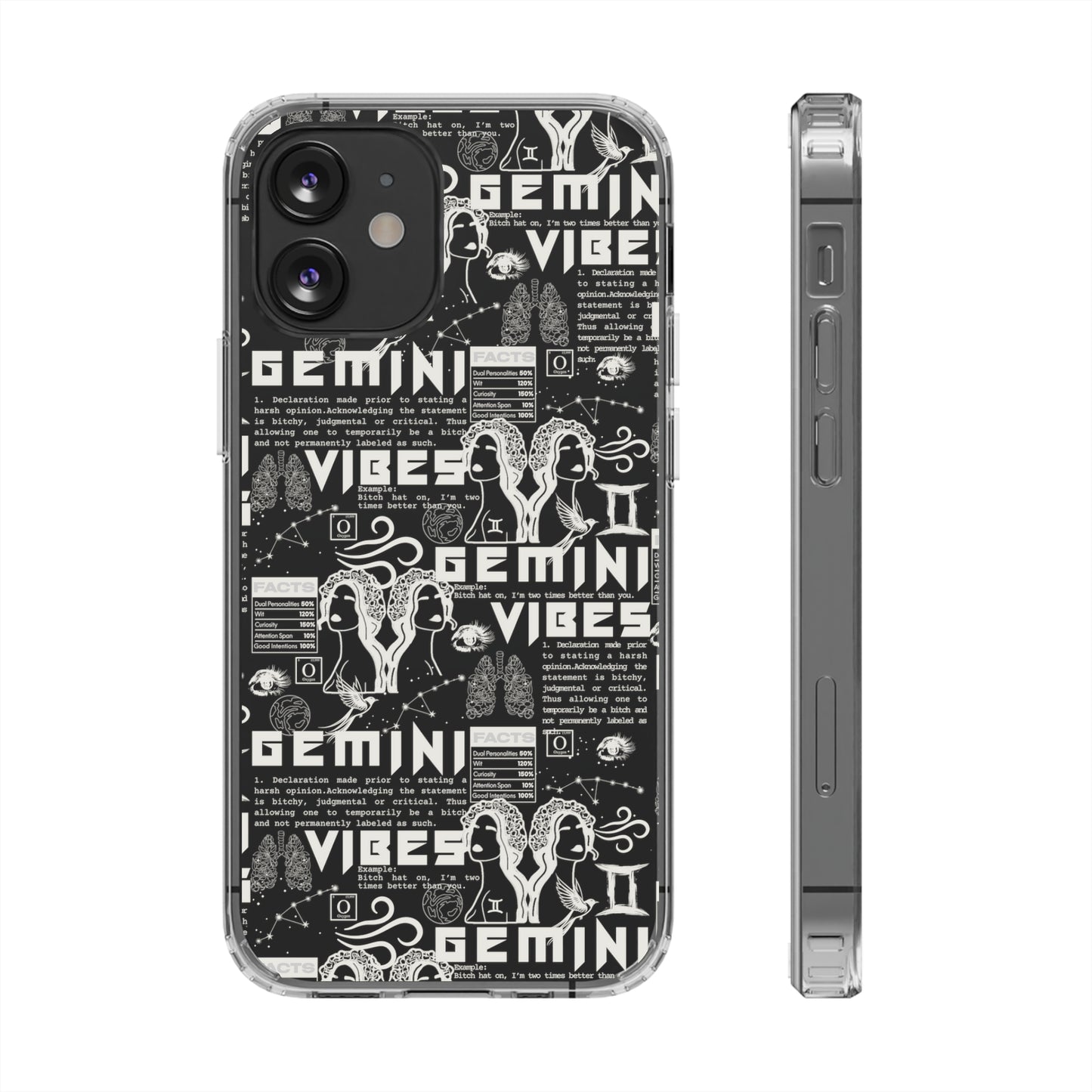 Gemini Clear Phone Case