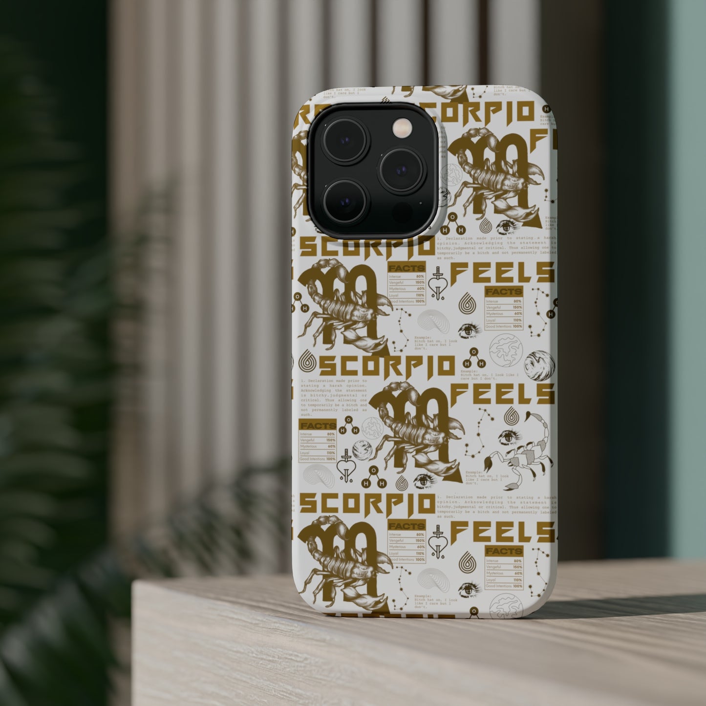 Scorpio White & Gold Phone Case