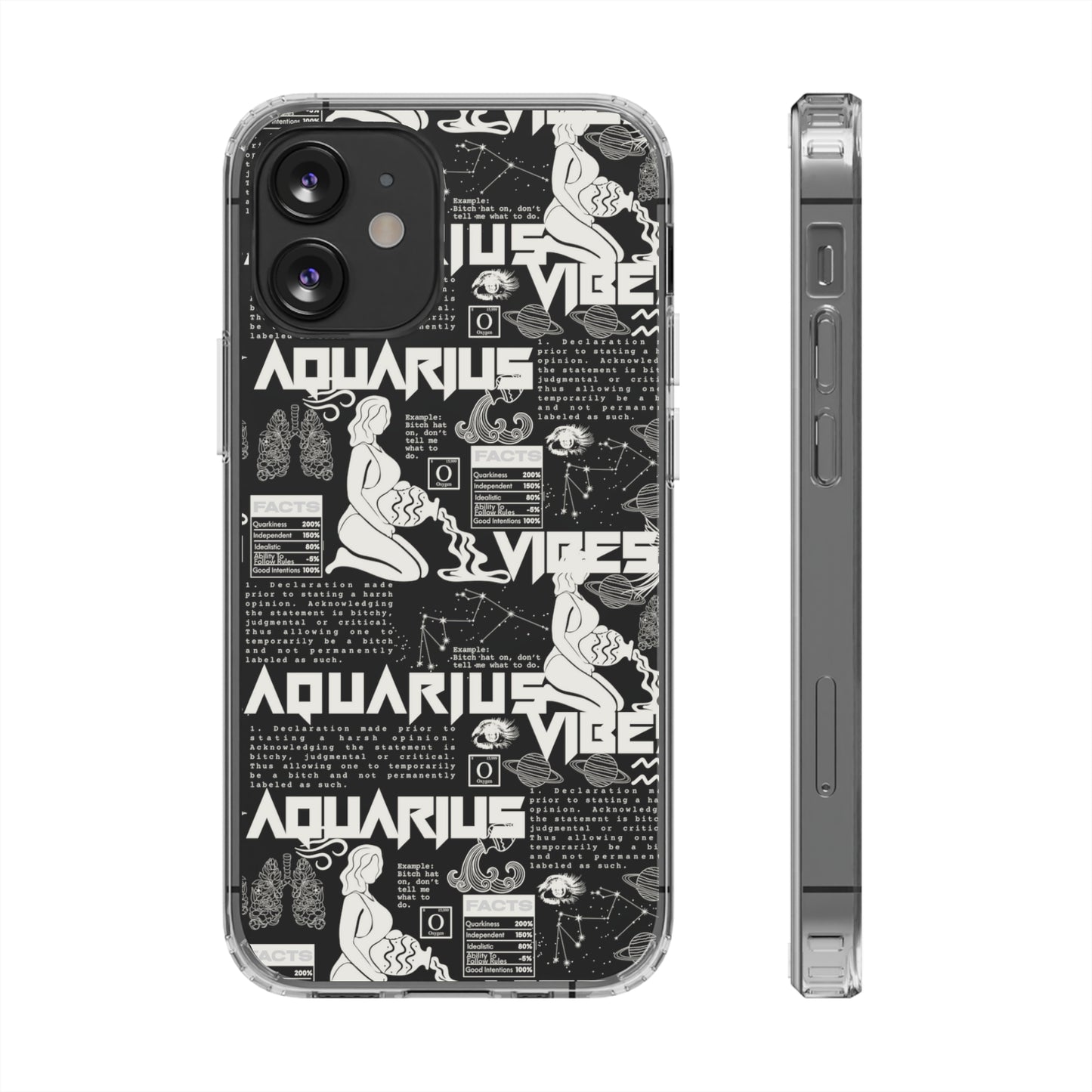 Aquarius Clear Phone Case