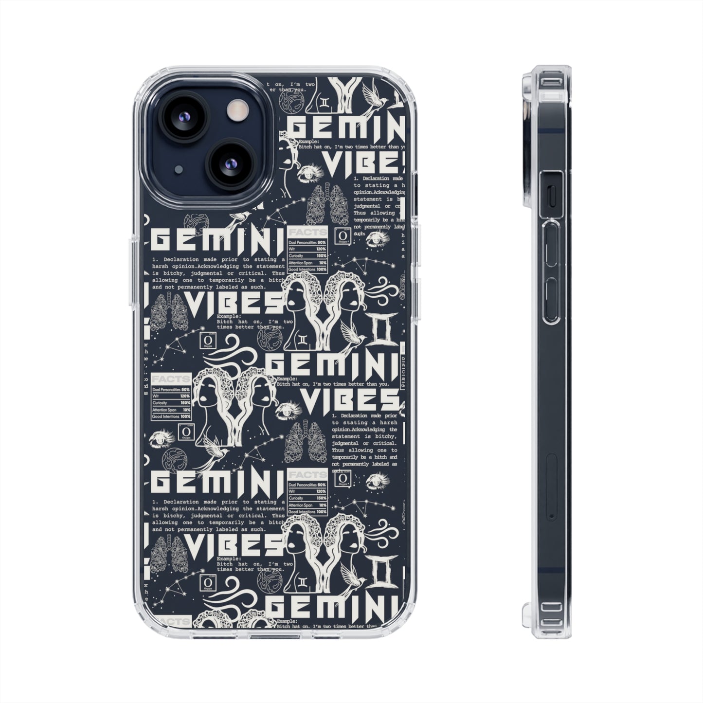 Gemini Clear Phone Case