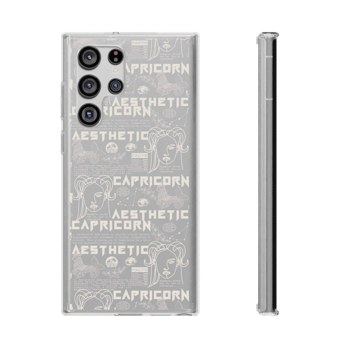Capricorn Clear Phone Case