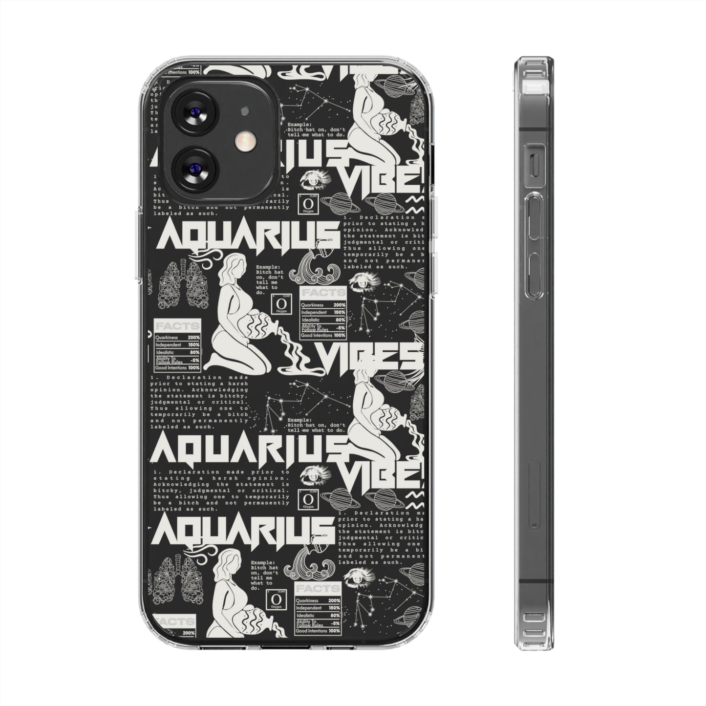 Aquarius Clear Phone Case