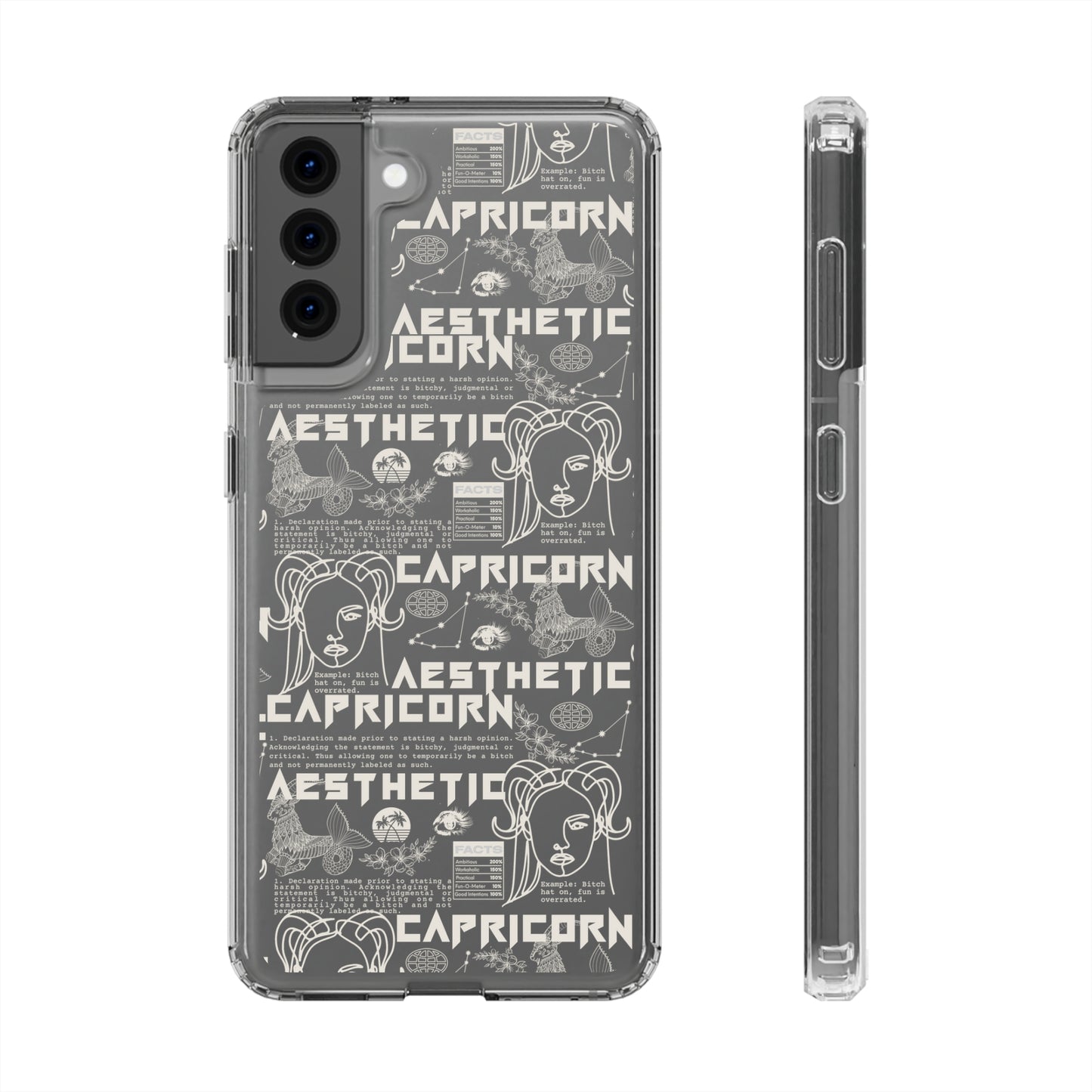 Capricorn Clear Phone Case