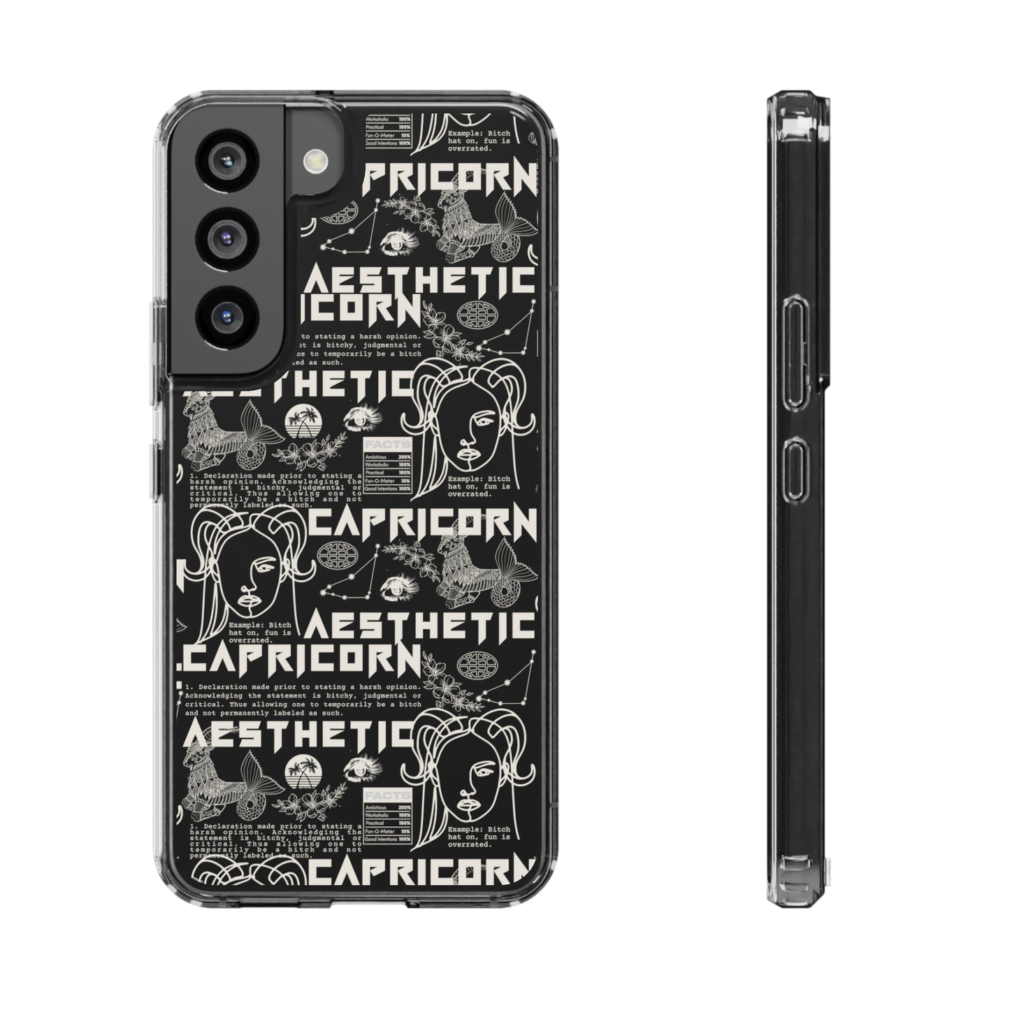 Capricorn Clear Phone Case