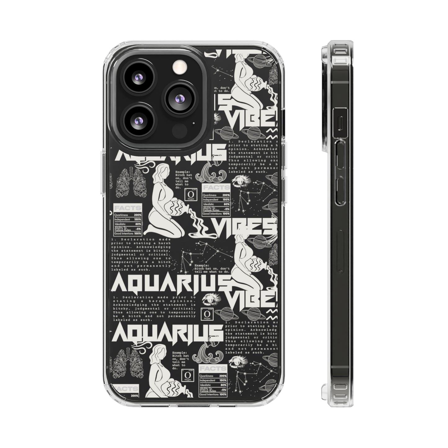 Aquarius Clear Phone Case