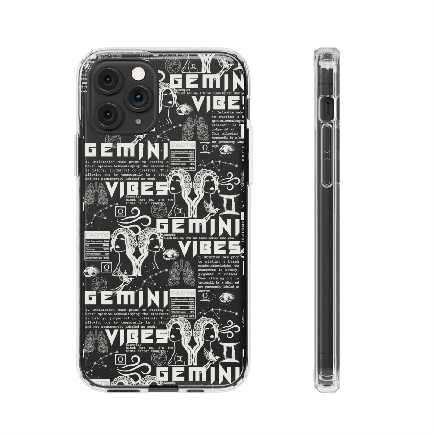 Gemini Clear Phone Case