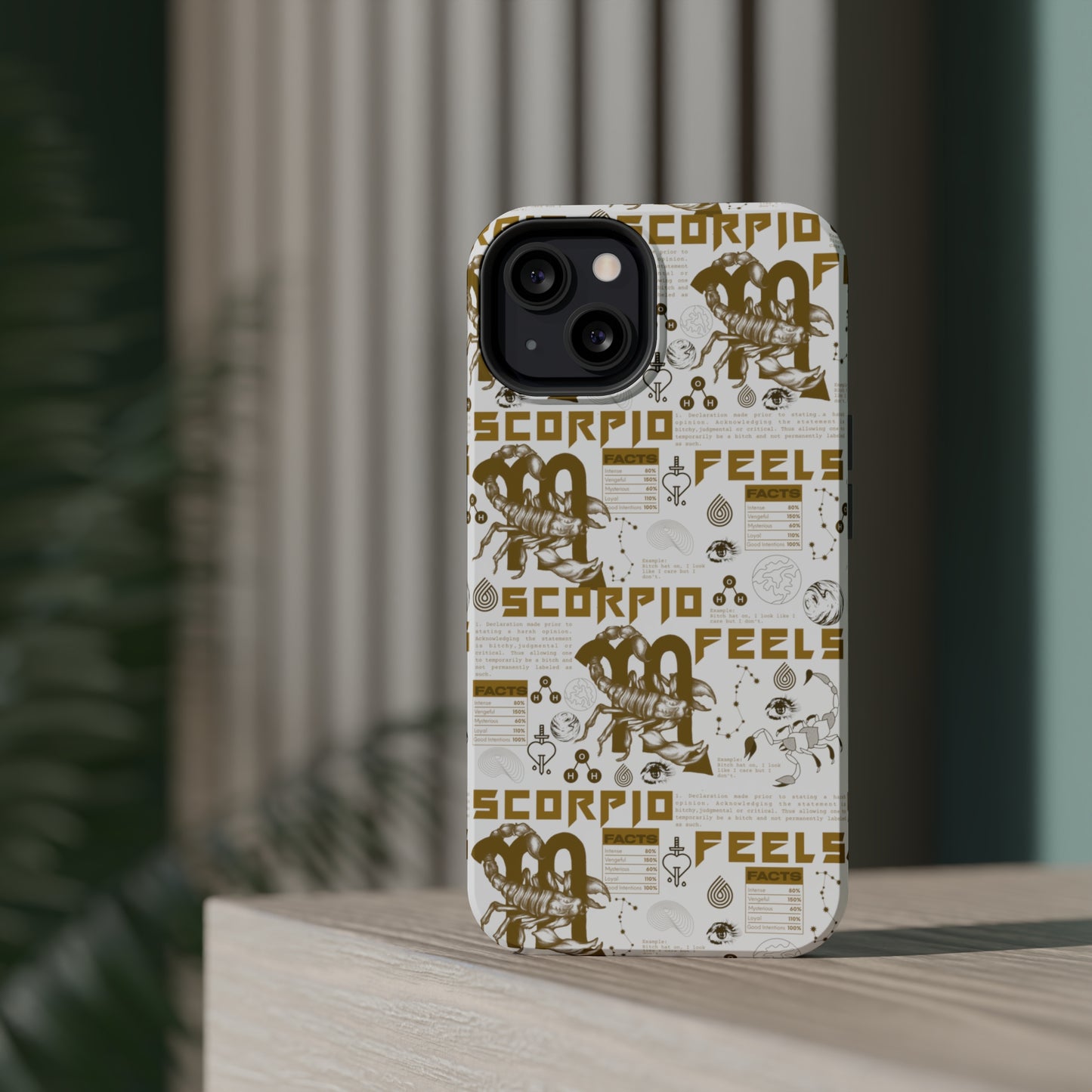 Scorpio White & Gold Phone Case
