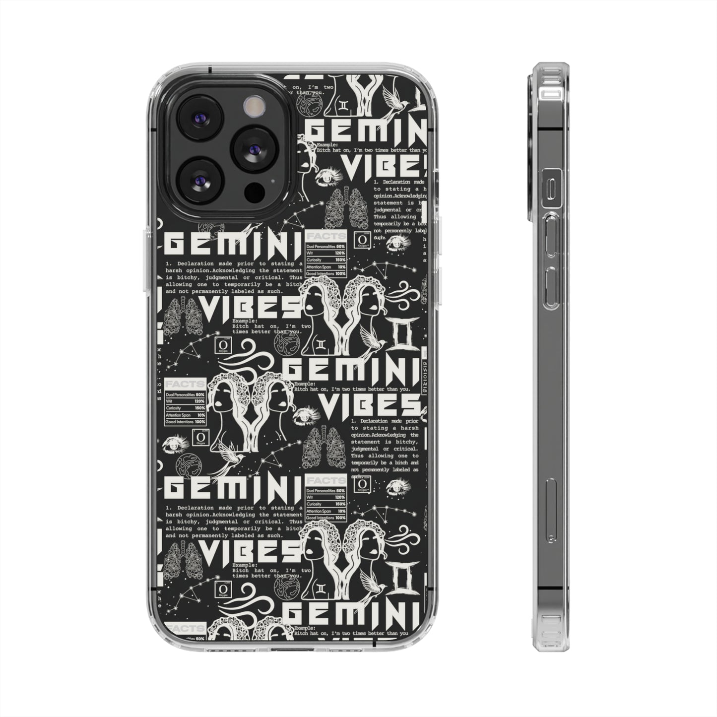 Gemini Clear Phone Case