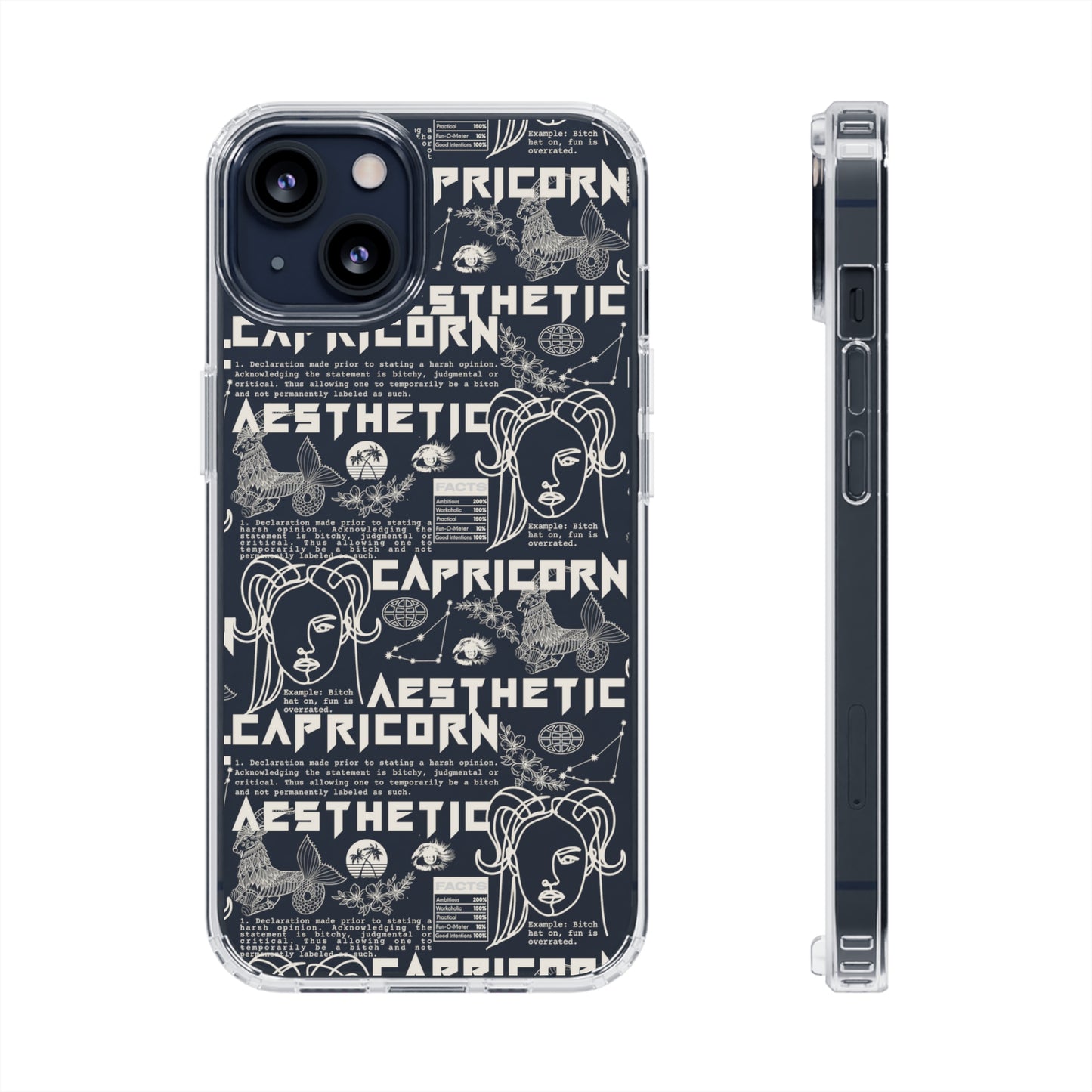 Capricorn Clear Phone Case