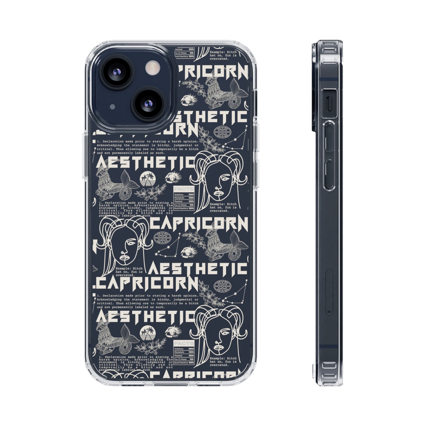 Capricorn Clear Phone Case