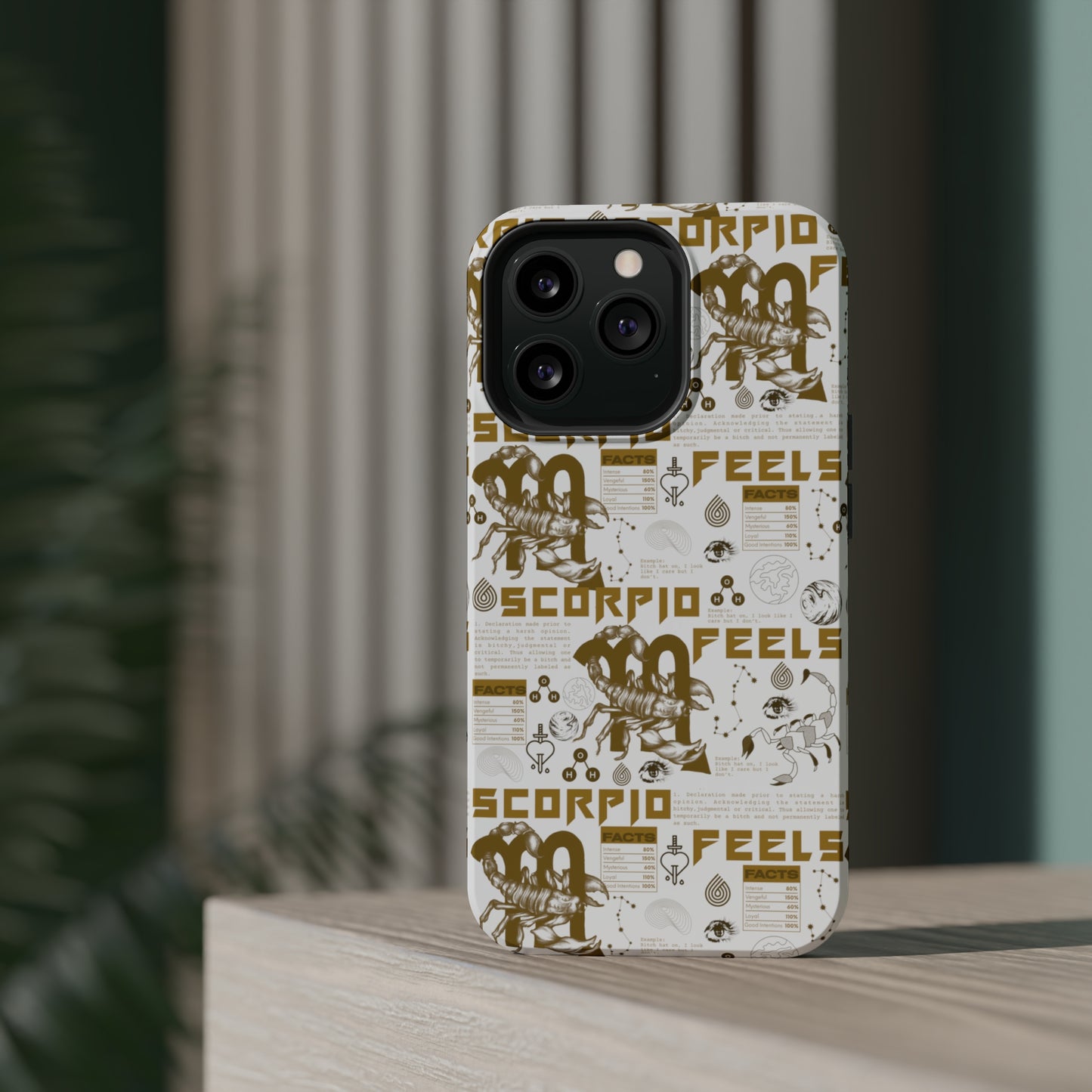 Scorpio White & Gold Phone Case
