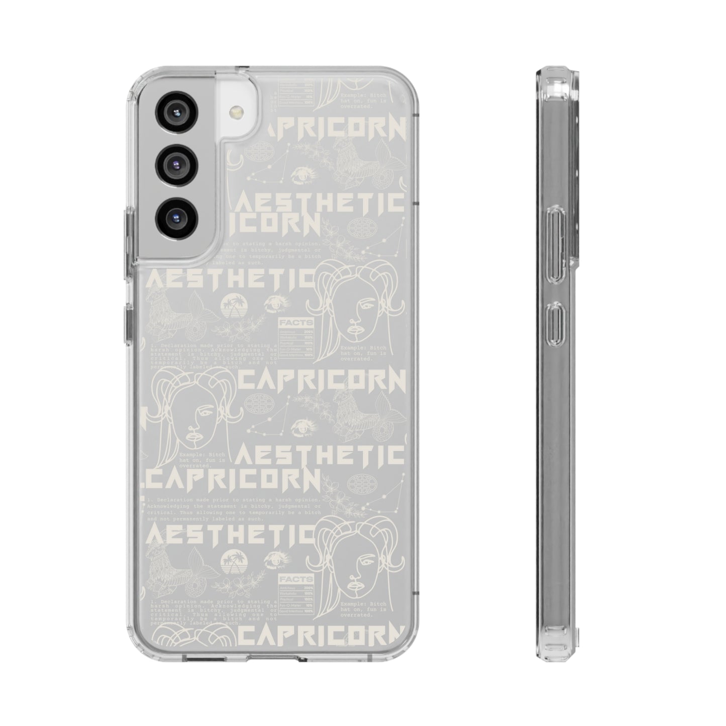 Capricorn Clear Phone Case