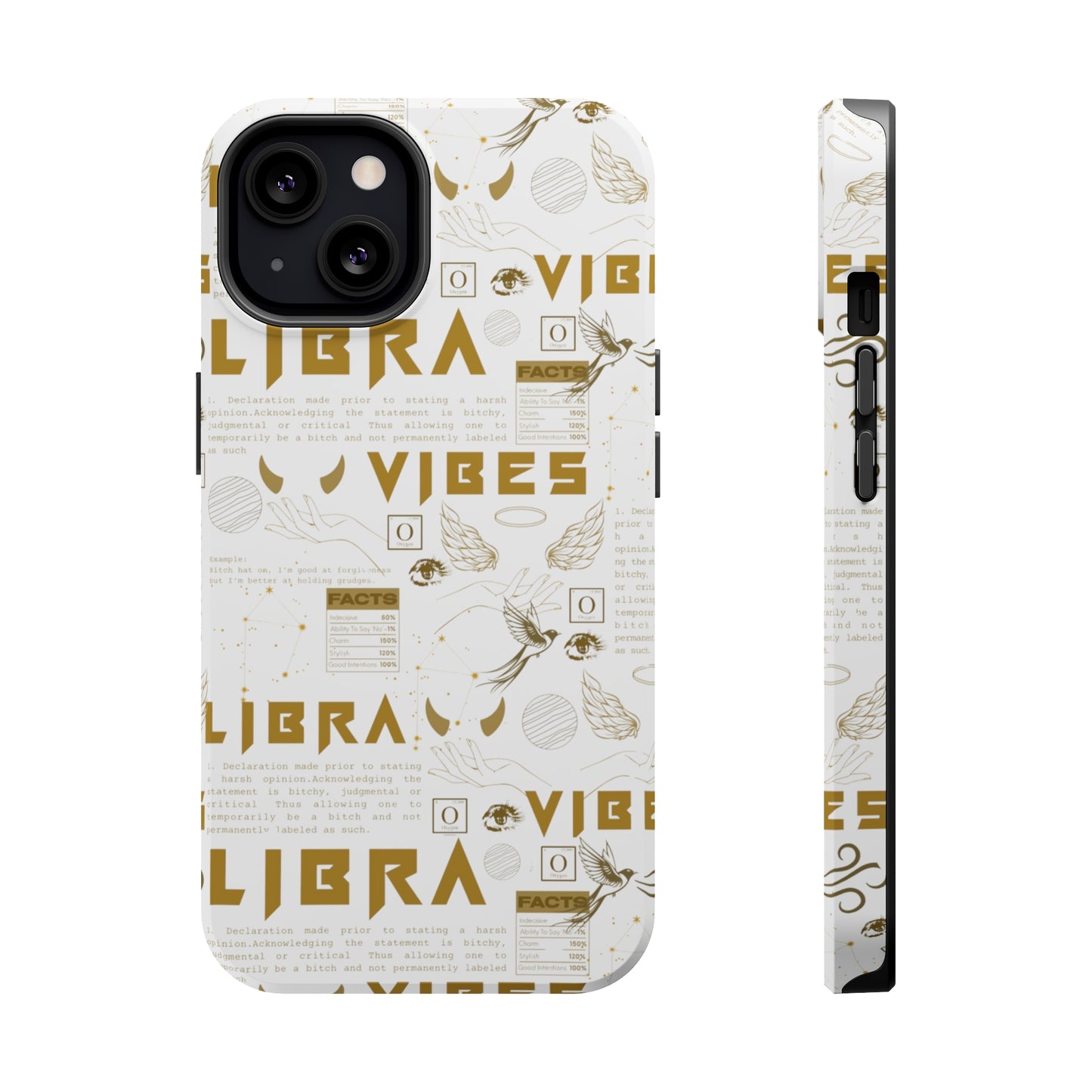Libra Gold & White Phone Case