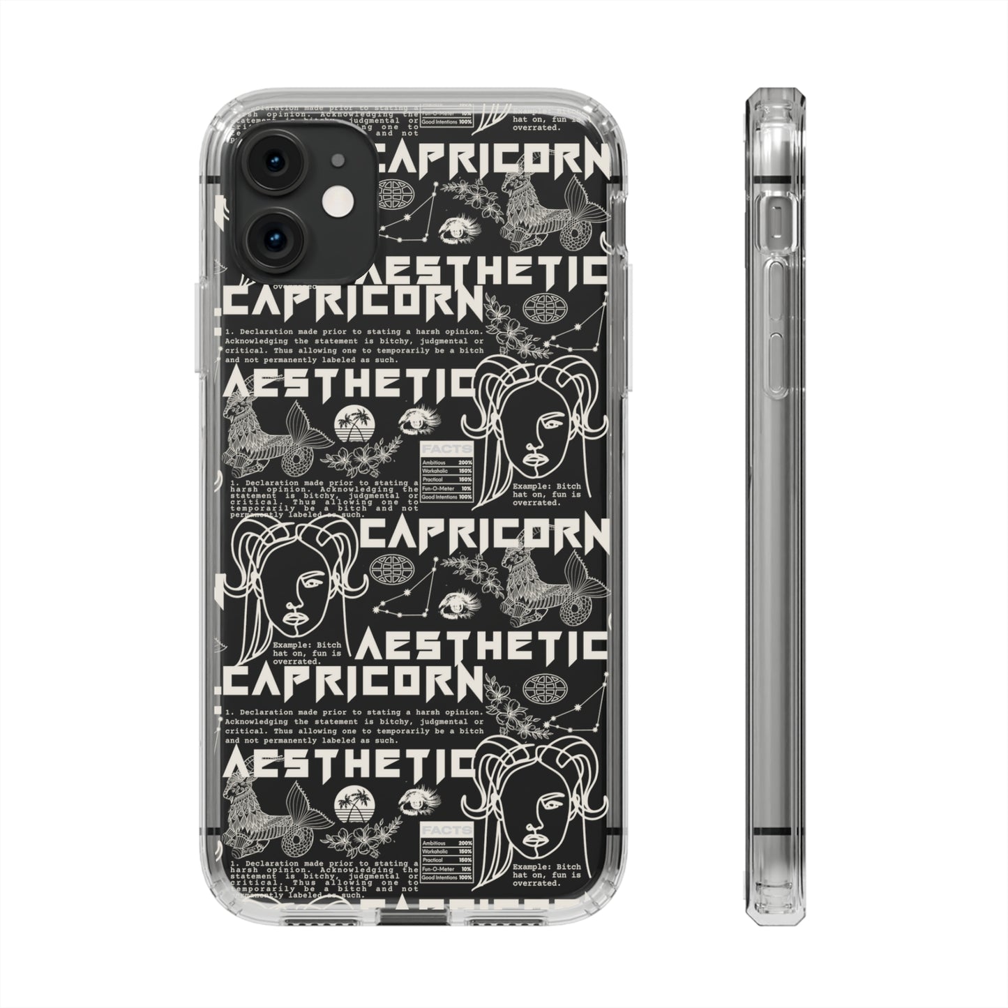 Capricorn Clear Phone Case
