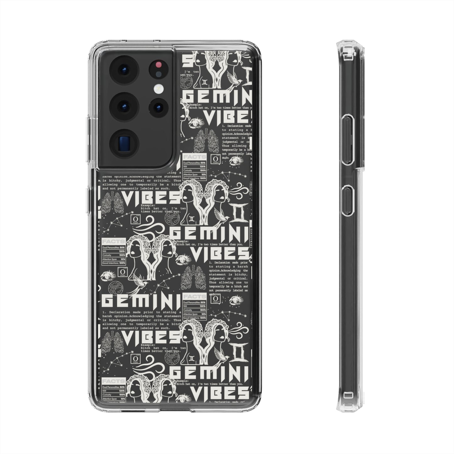 Gemini Clear Phone Case