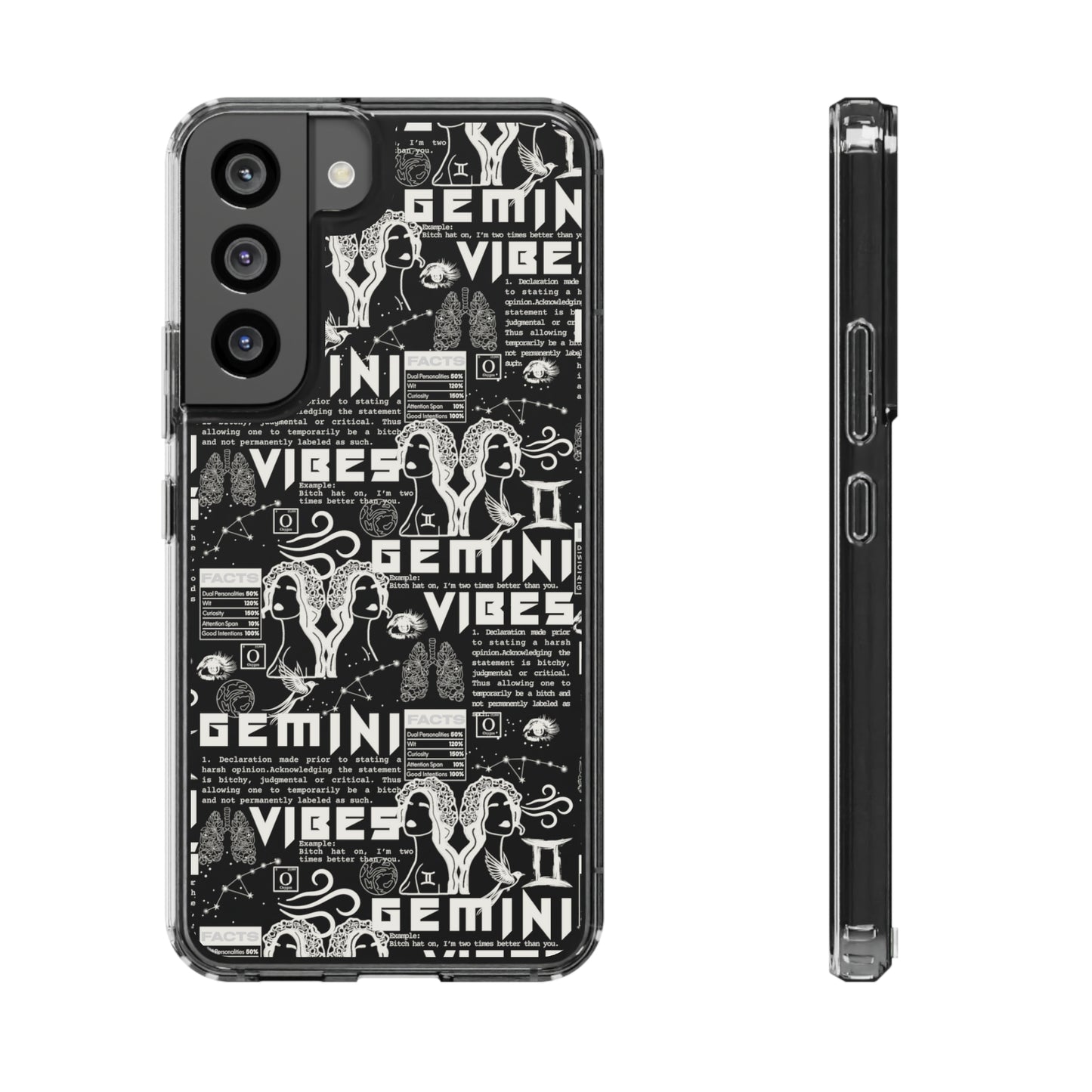 Gemini Clear Phone Case
