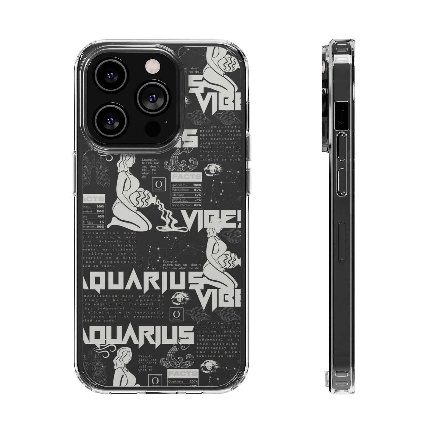 Aquarius Clear Phone Case