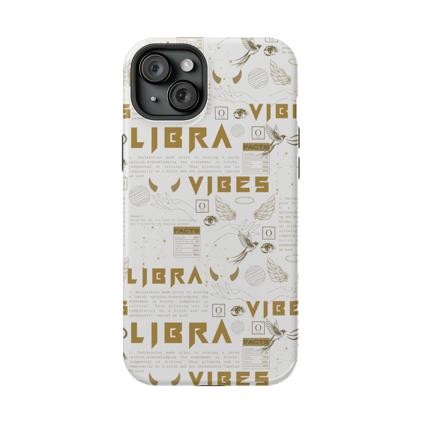 Libra Gold & White Phone Case