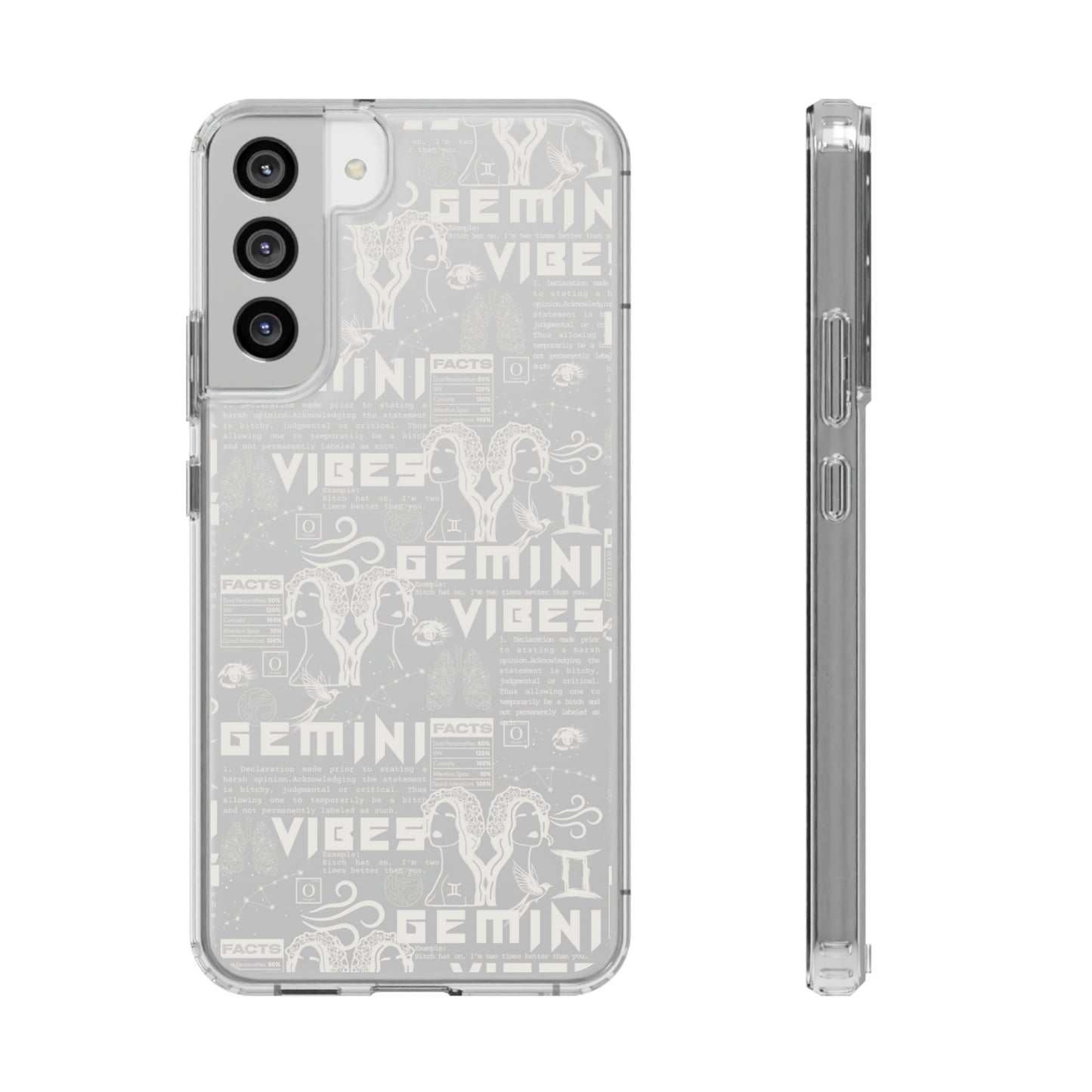 Gemini Clear Phone Case
