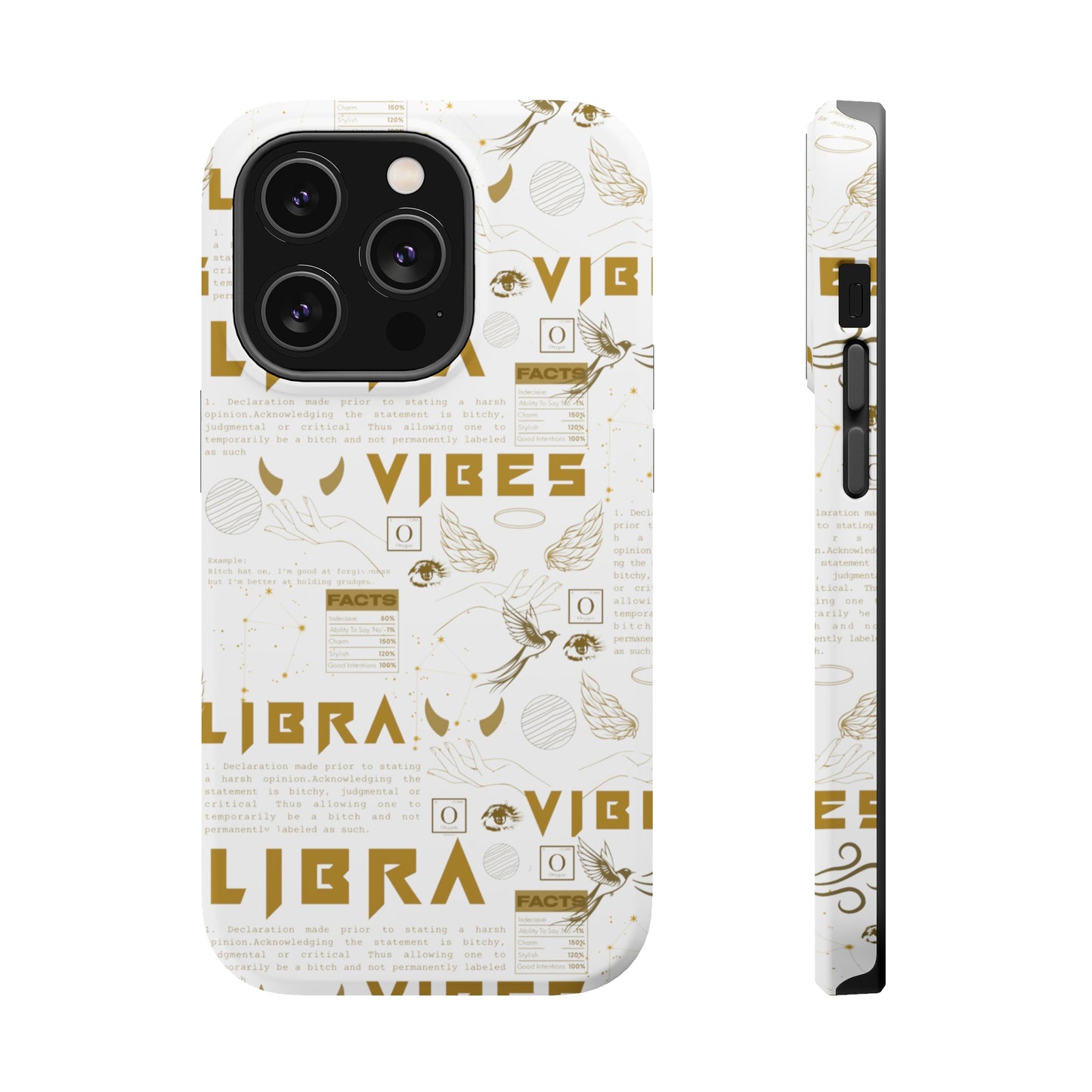 Libra Gold & White Phone Case