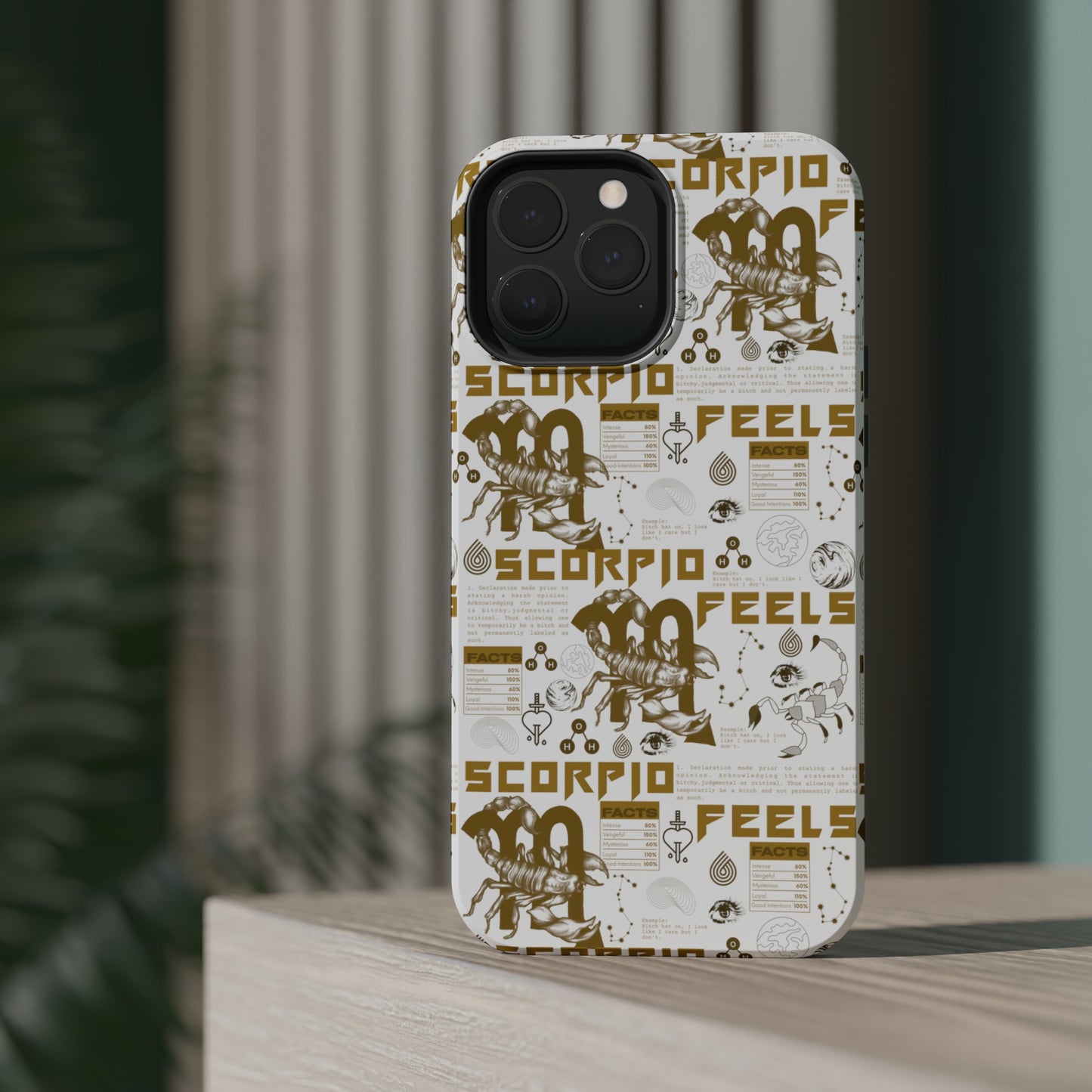 Scorpio White & Gold Phone Case