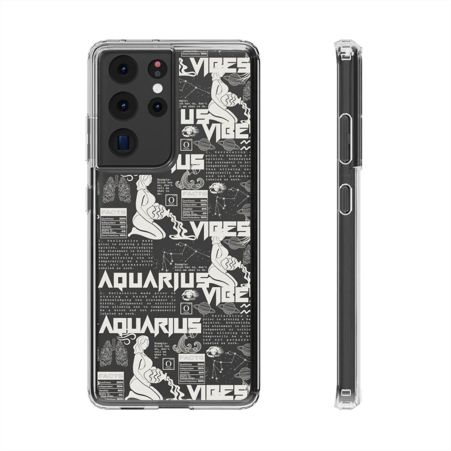 Aquarius Clear Phone Case