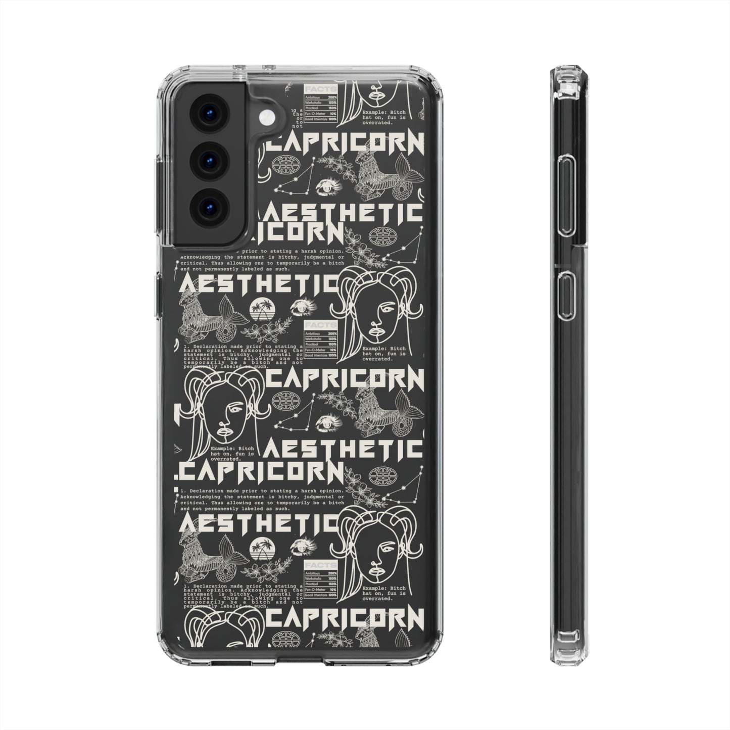 Capricorn Clear Phone Case