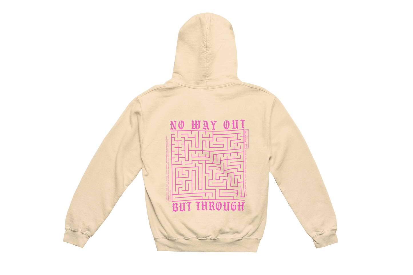 Labyrinth Feelings Pink Hoodie