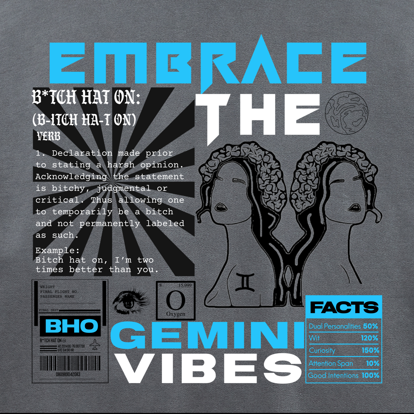 Gemini Aqua Hoodie
