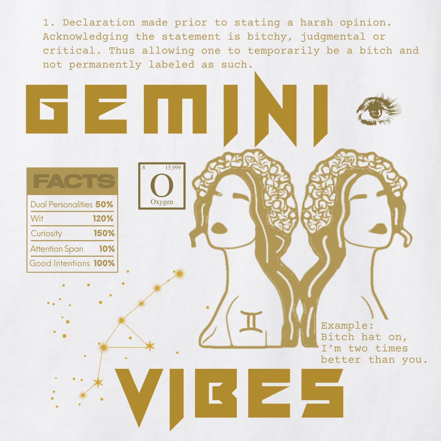 Gemini Golden Crewneck