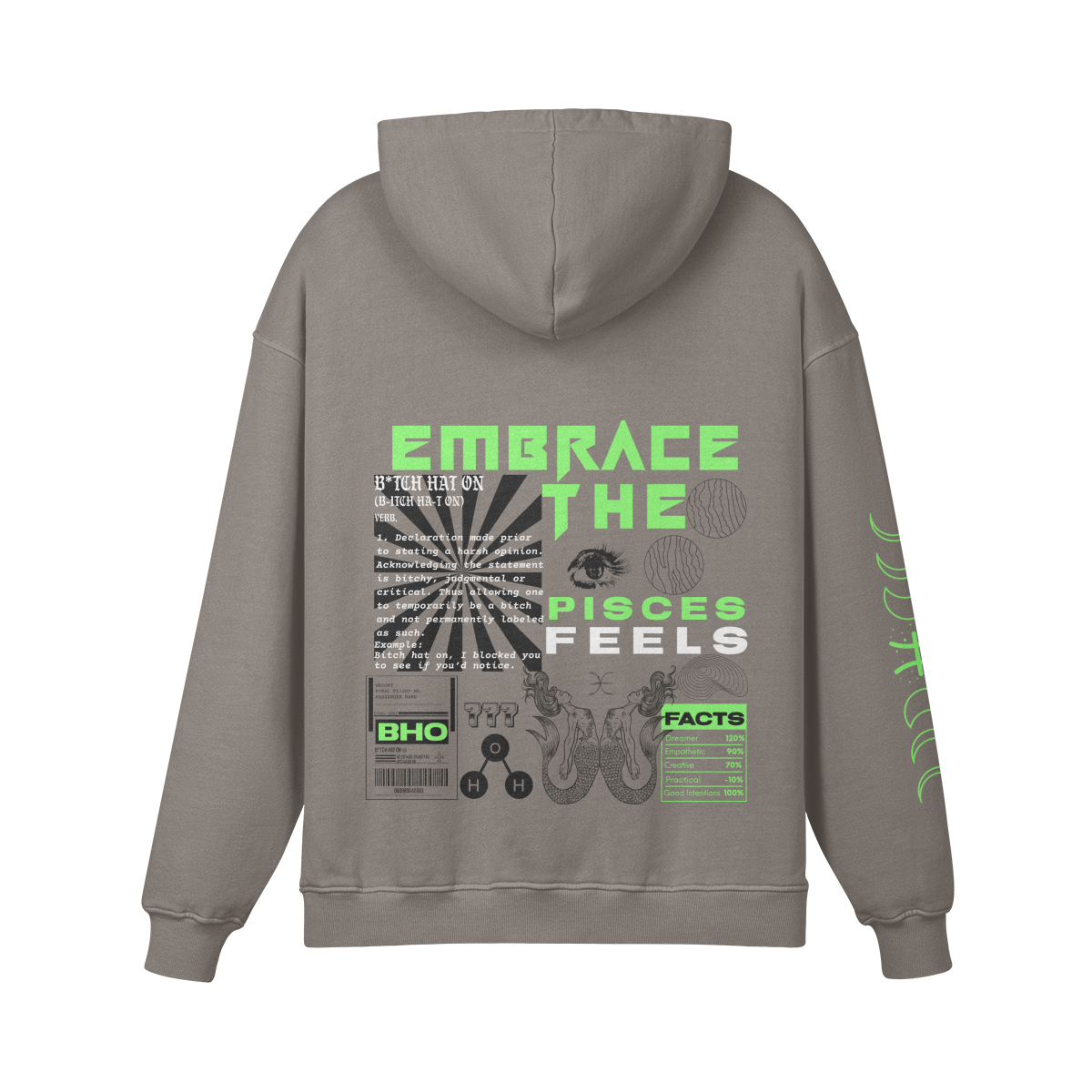 Pisces Lime Premium Hoodie