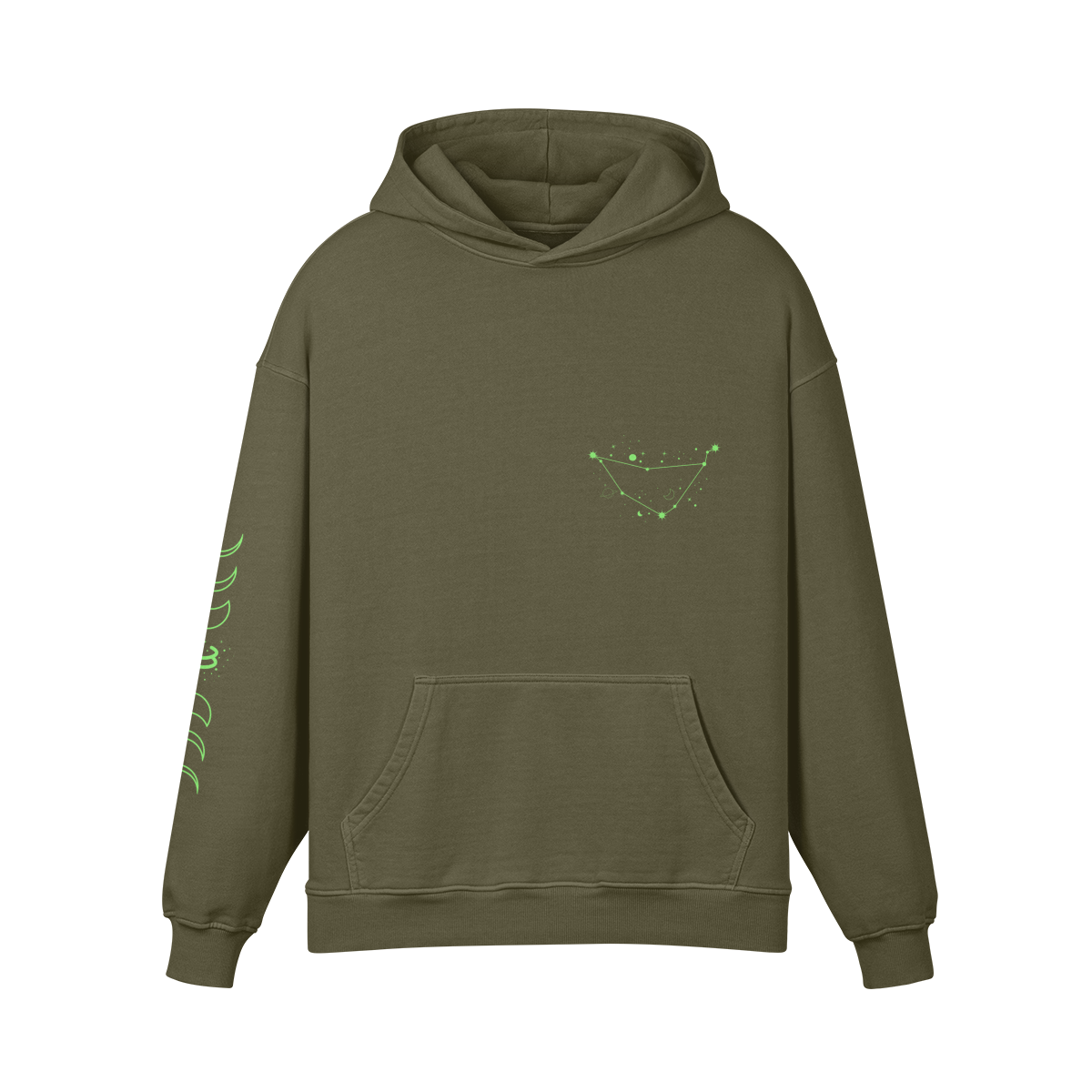 Capricorn Lime Premium Hoodie