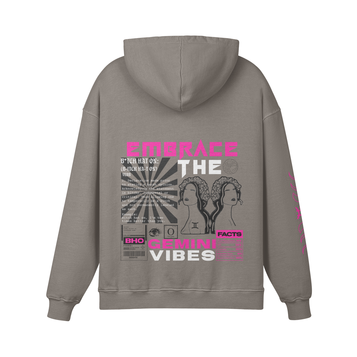 Gemini Pink Premium Hoodie