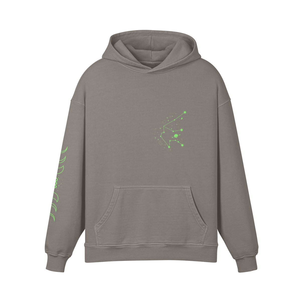 Aquarius Lime Premium Hoodie
