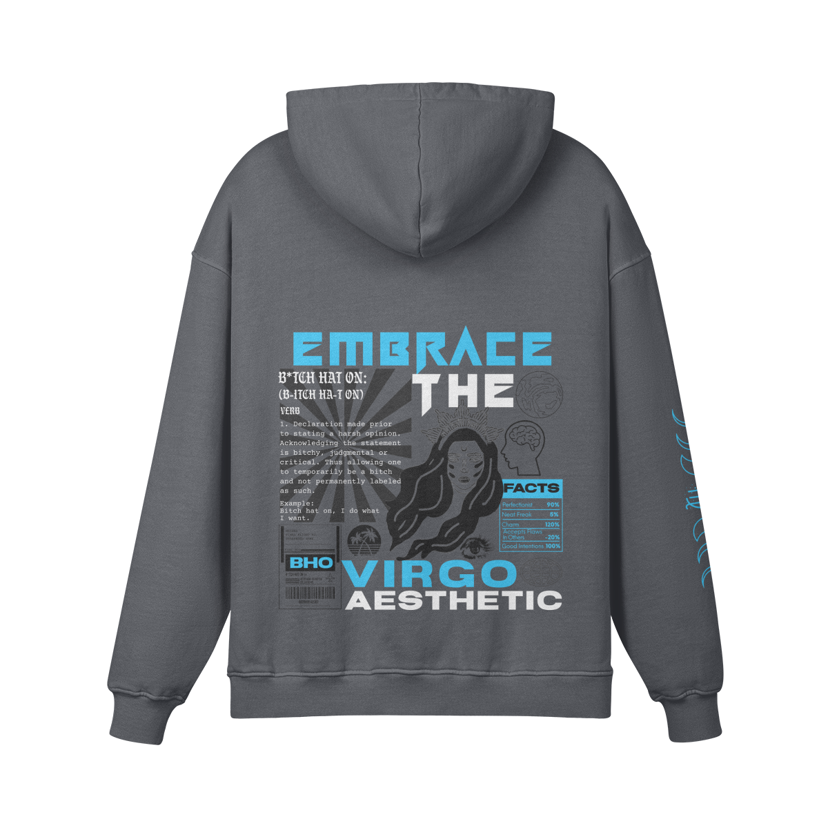 Virgo Aqua Premium Hoodie
