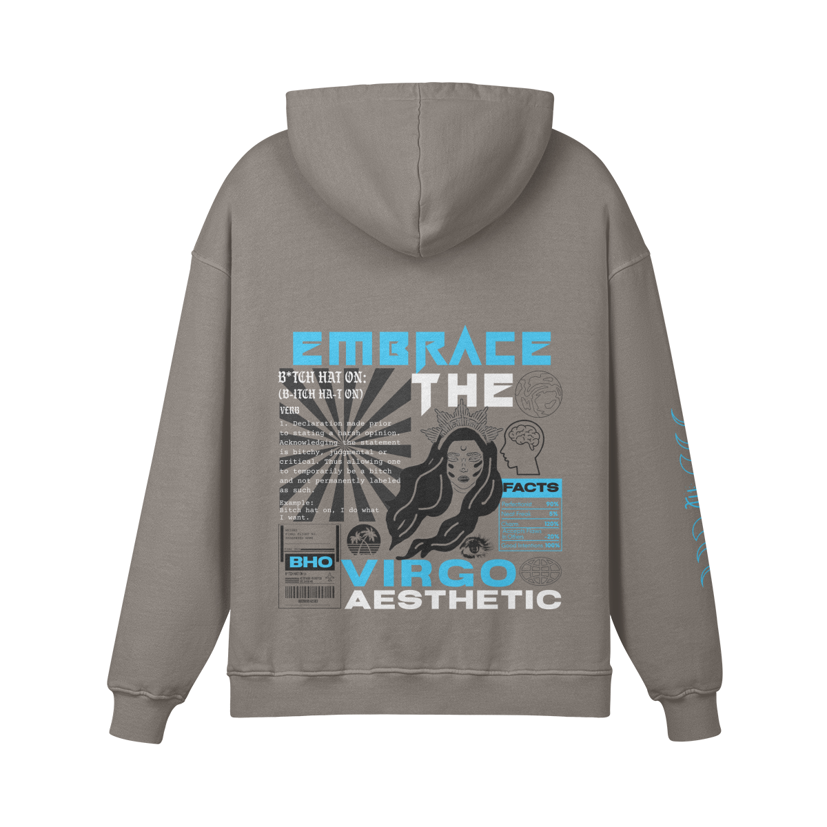 Virgo Aqua Premium Hoodie