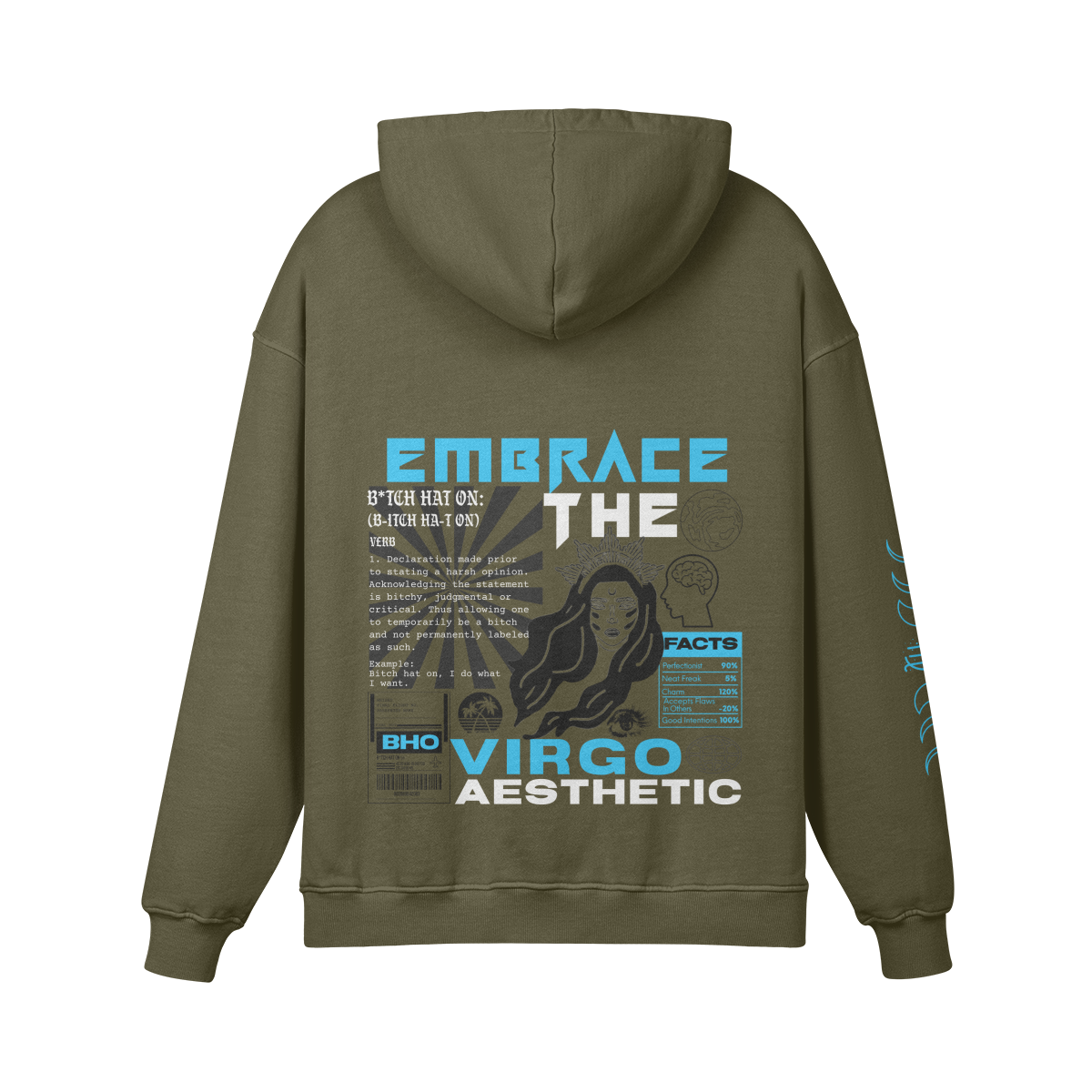 Virgo Aqua Premium Hoodie