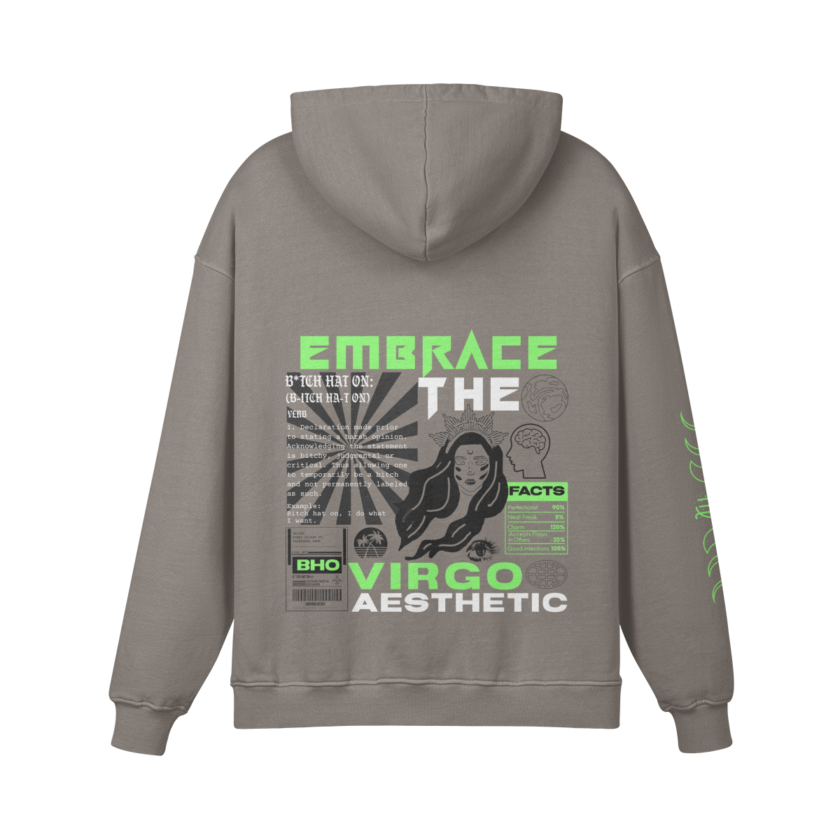 Virgo Lime Premium Hoodie