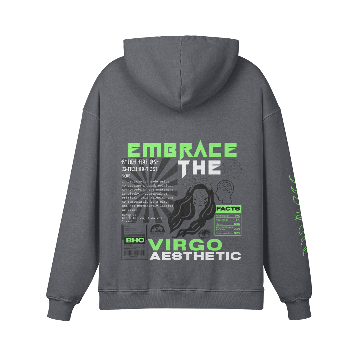 Virgo Lime Premium Hoodie