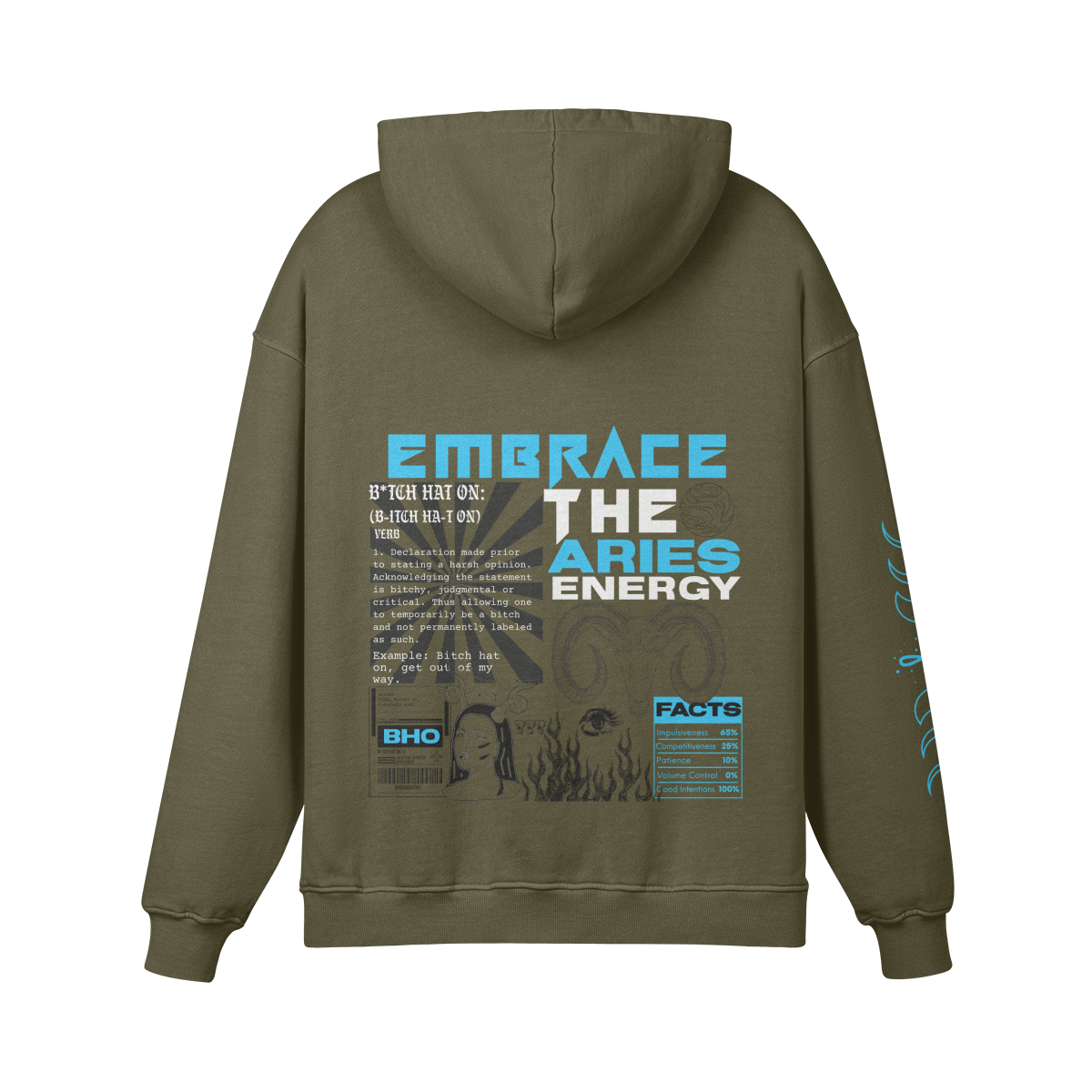 Aries Aqua Premium Hoodie