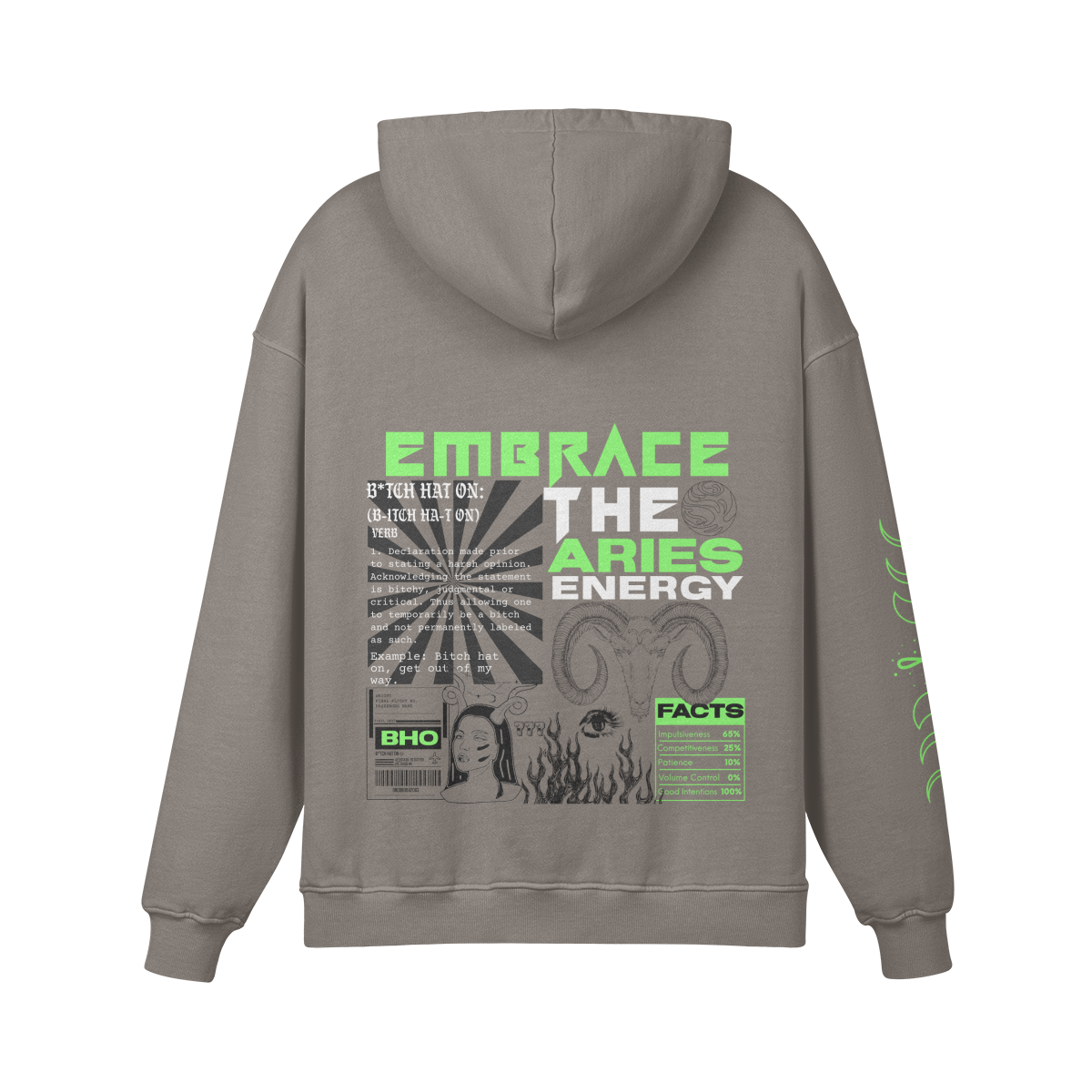 Aries Lime Premium Hoodie