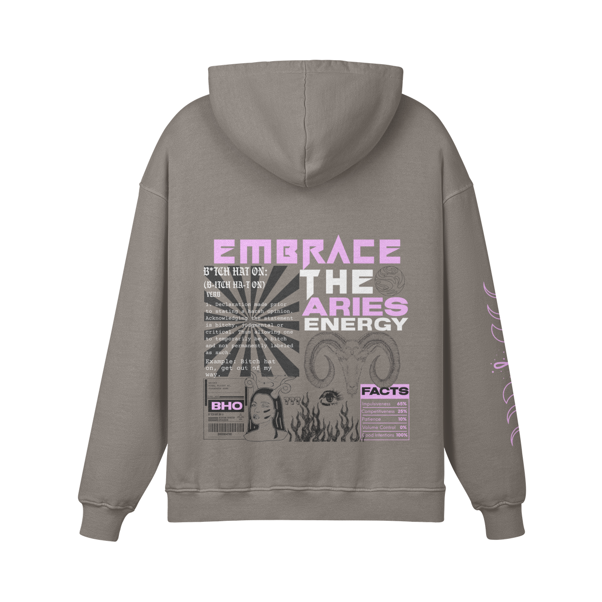 Aries Lavender Premium Hoodie