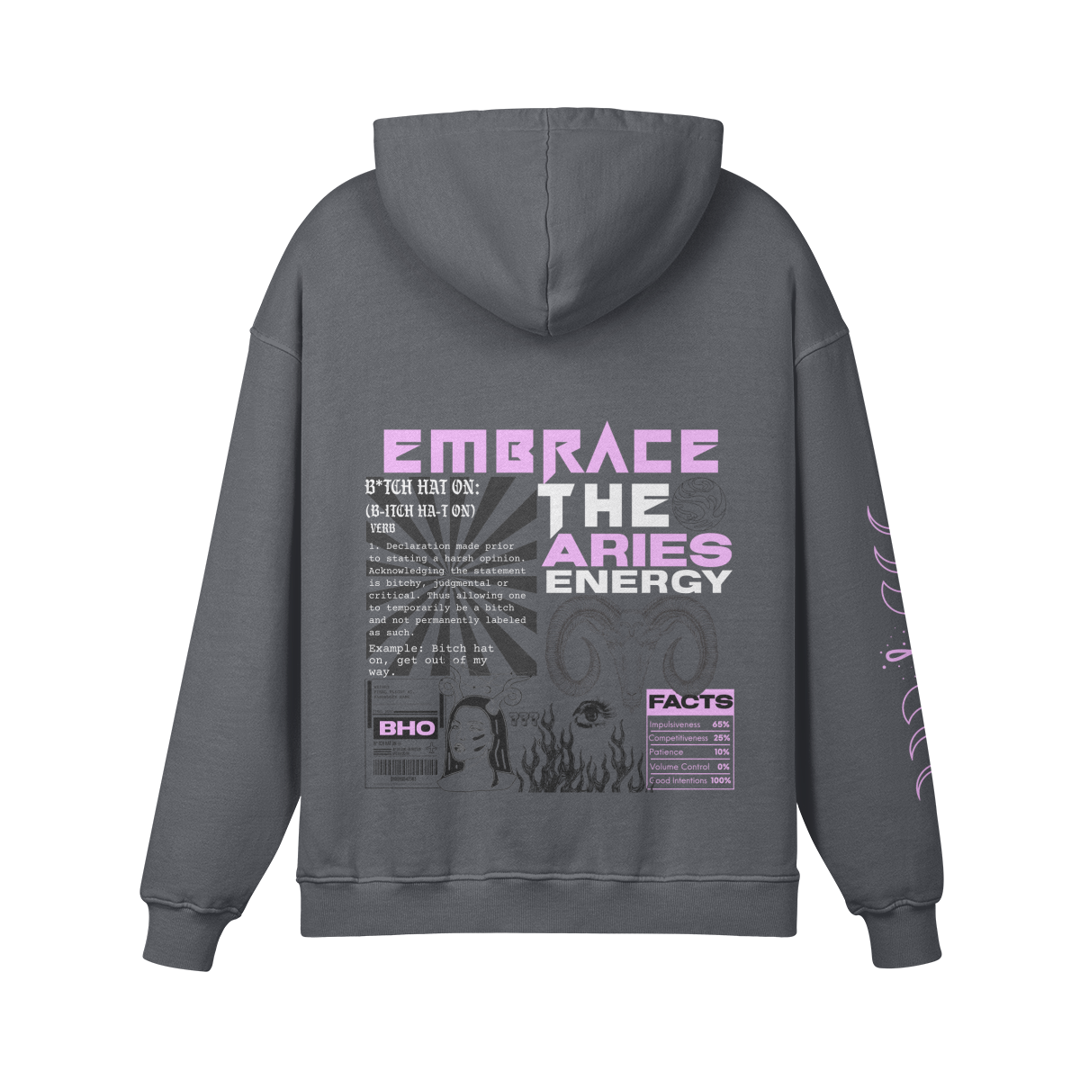 Aries Lavender Premium Hoodie